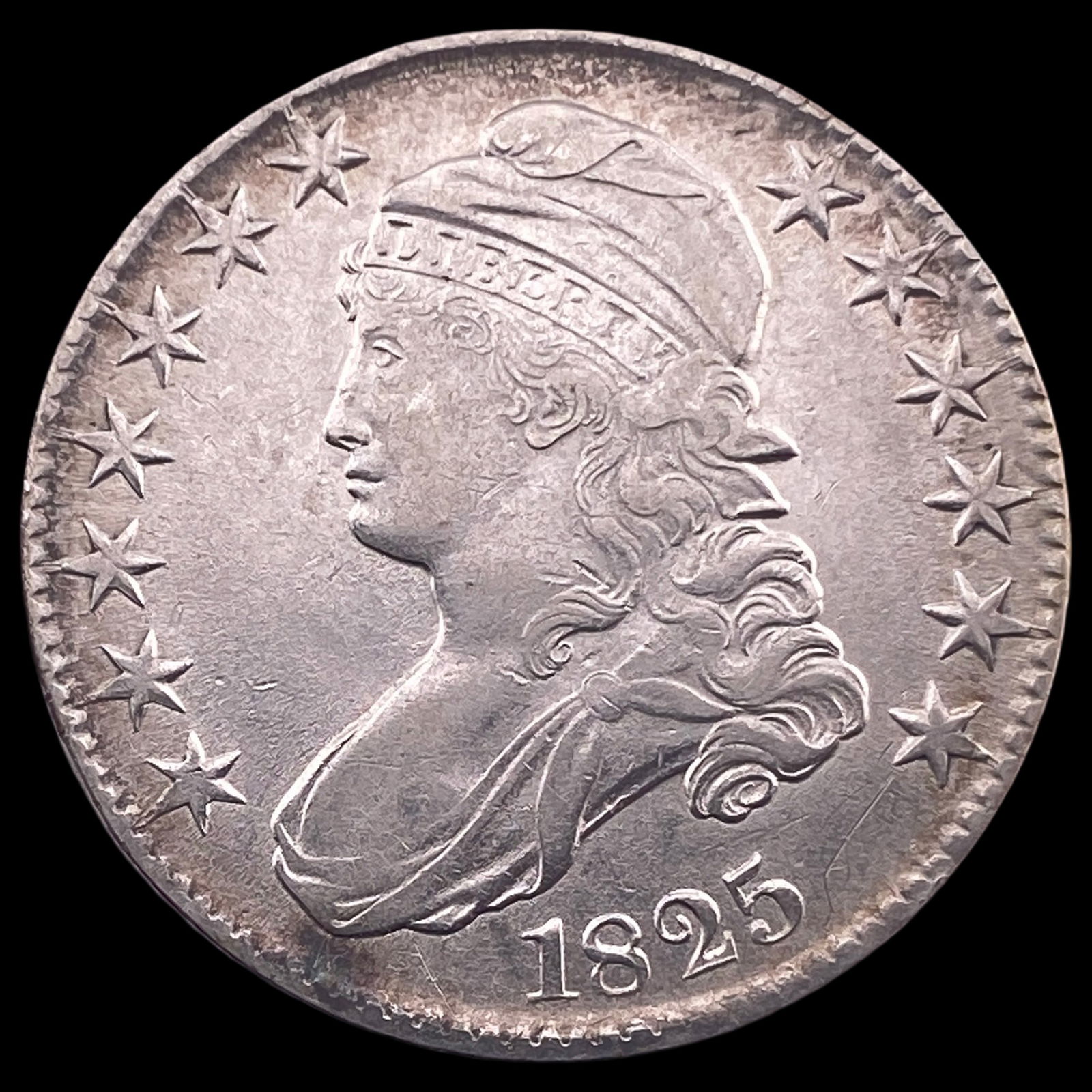 1825 Capped Bust Half Dollar CLOSELY  UNCIRCULATED (1 of 2)