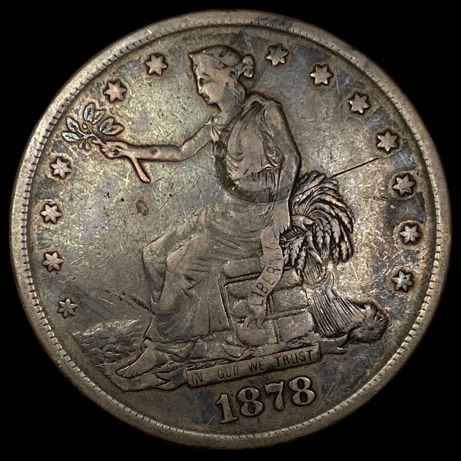 1878-S Silver Trade Dollar LIGHTLY CIRCULATED (1 of 2)