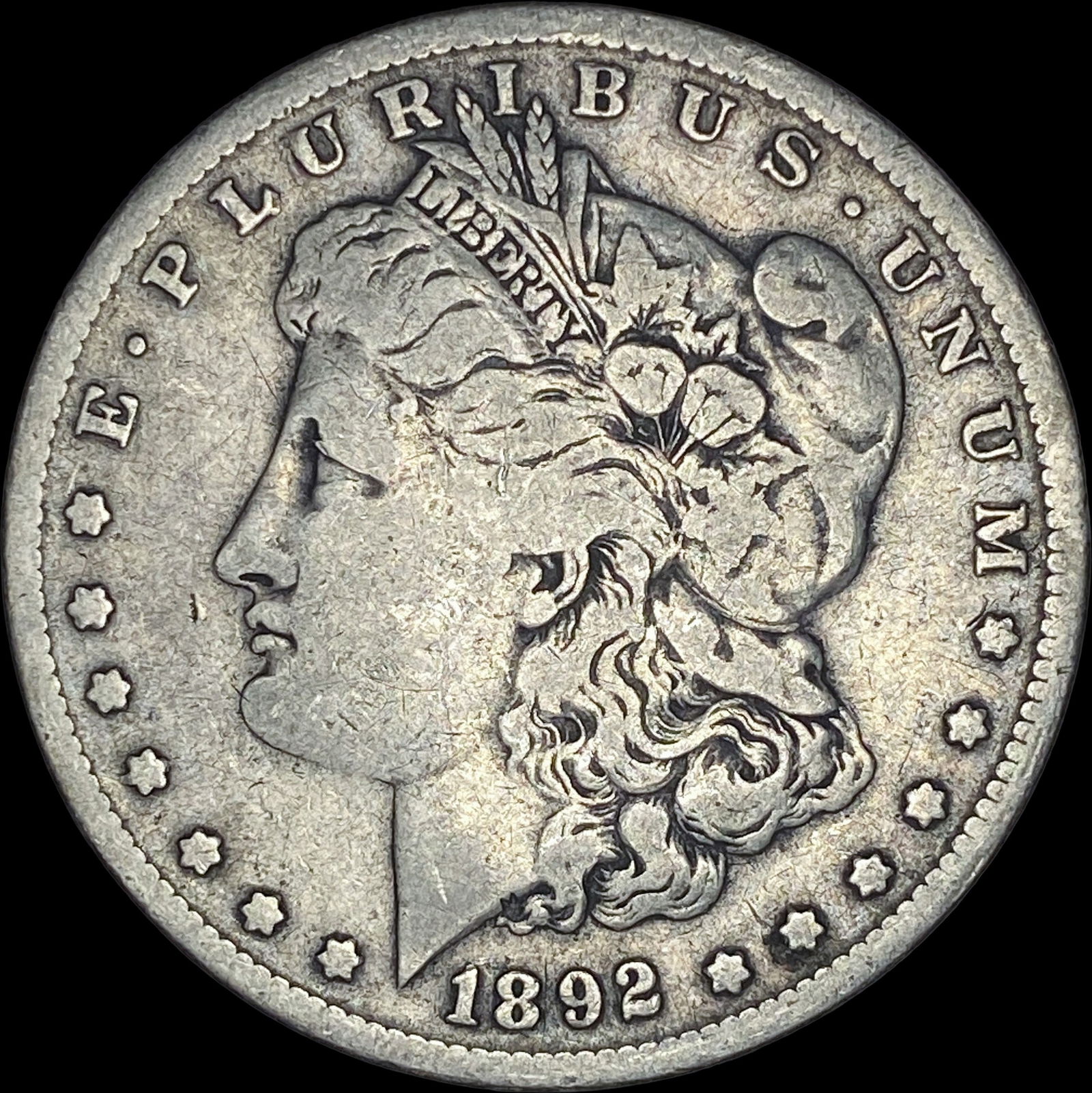 1892-S Silver Morgan Dollar NICELY CIRCULATED (1 of 2)
