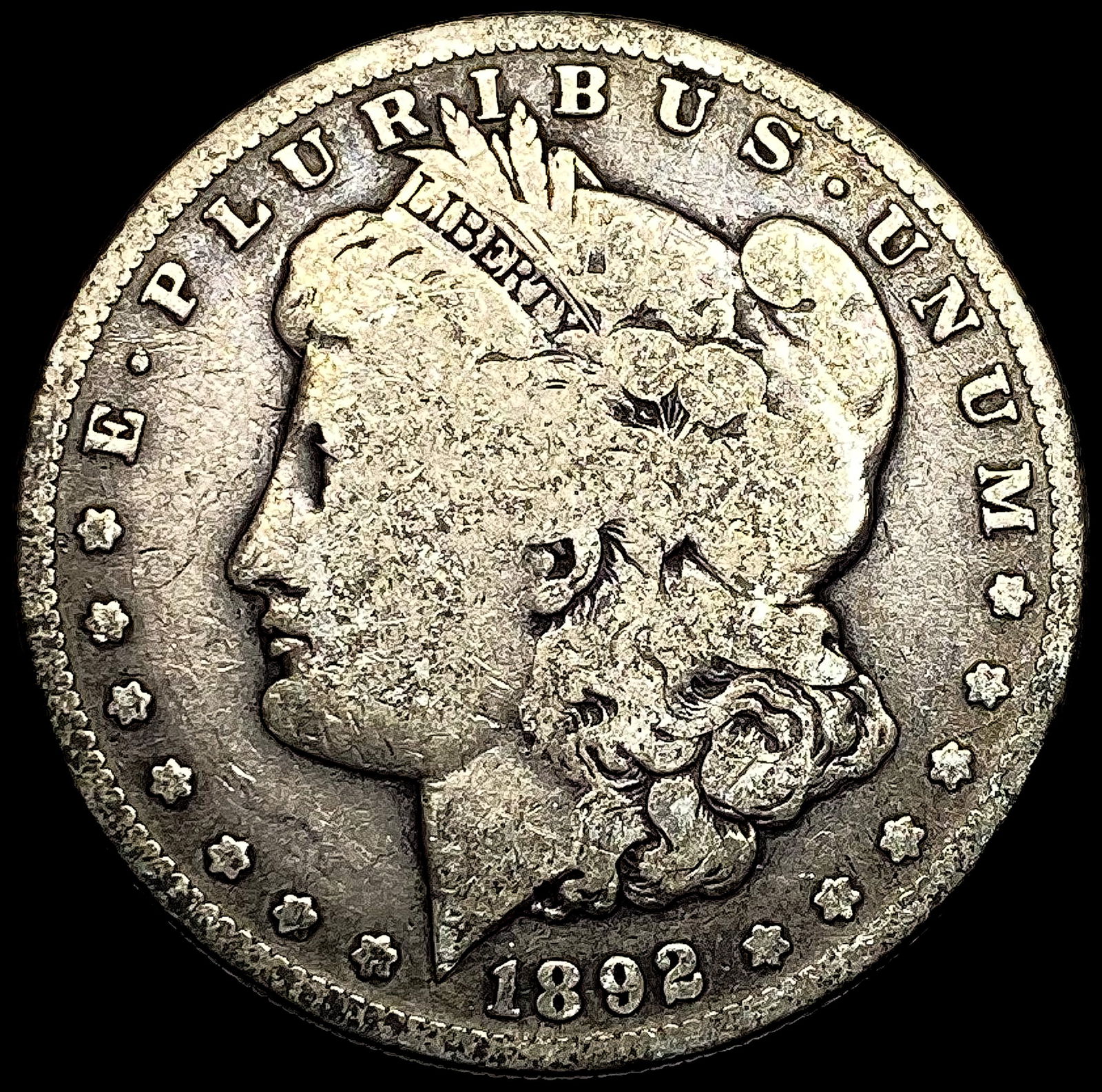1892-S Silver Morgan Dollar NICELY CIRCULATED (1 of 2)