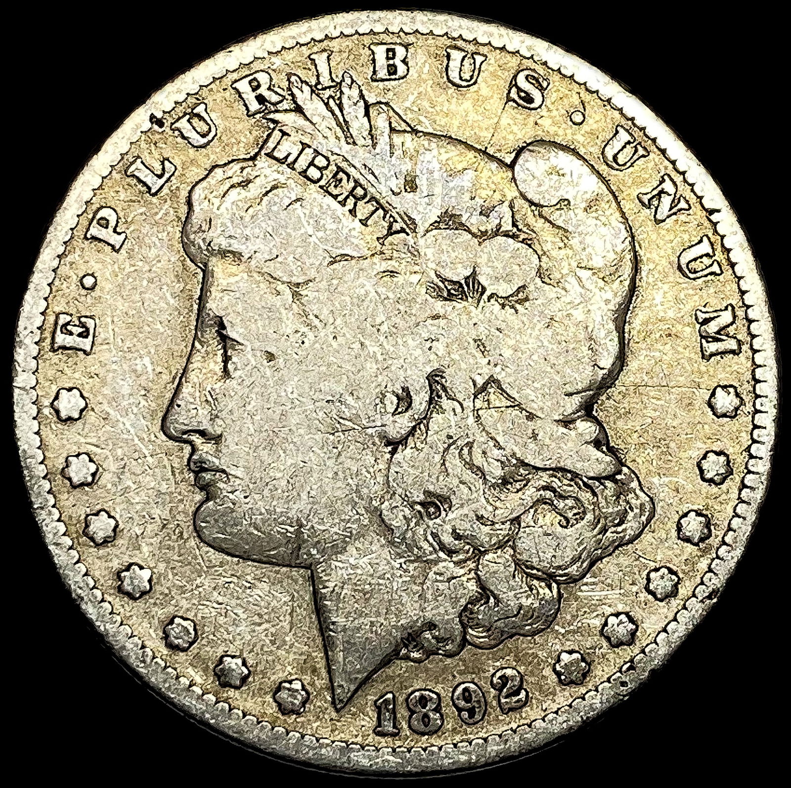 1892-S Silver Morgan Dollar NICELY CIRCULATED (1 of 2)