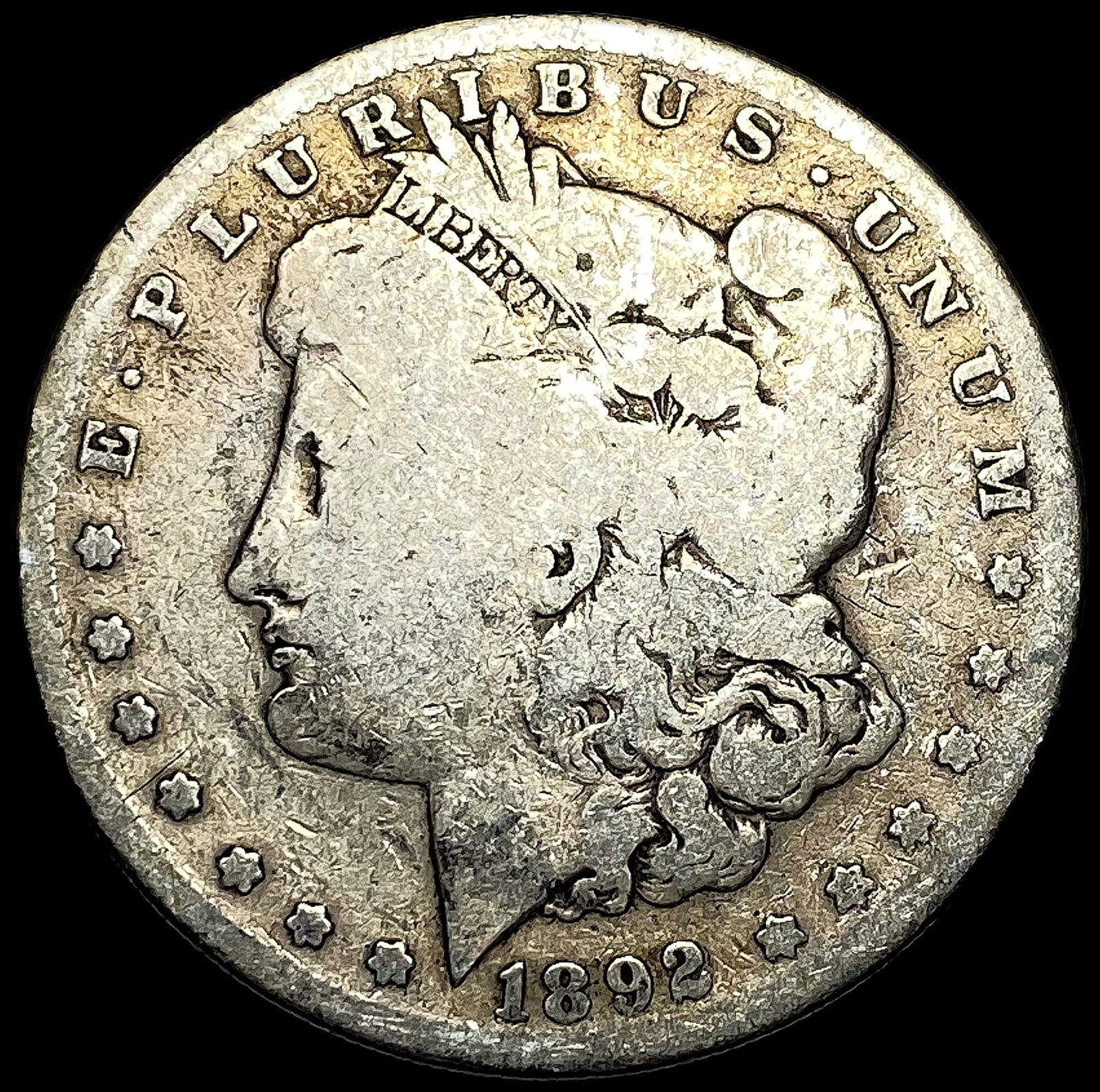 1892-S Silver Morgan Dollar NICELY CIRCULATED (1 of 2)