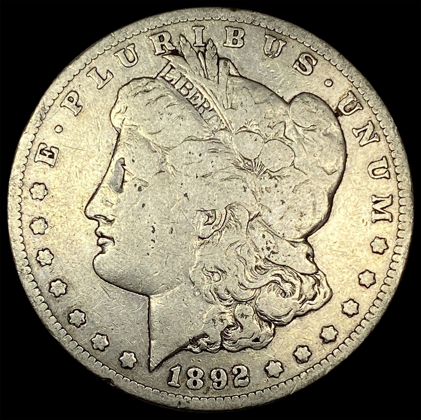 1892-S Silver Morgan Dollar NICELY CIRCULATED (1 of 2)
