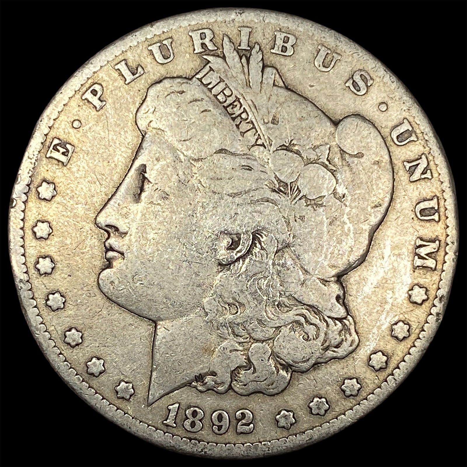 1892-S Silver Morgan Dollar NICELY CIRCULATED (1 of 2)