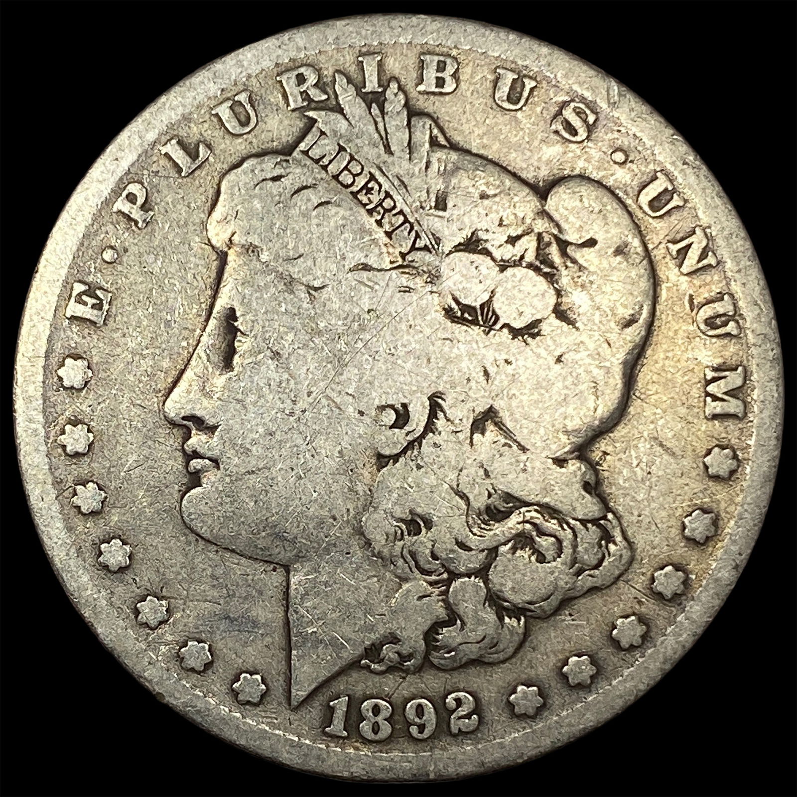 1892-S Silver Morgan Dollar NICELY CIRCULATED (1 of 2)
