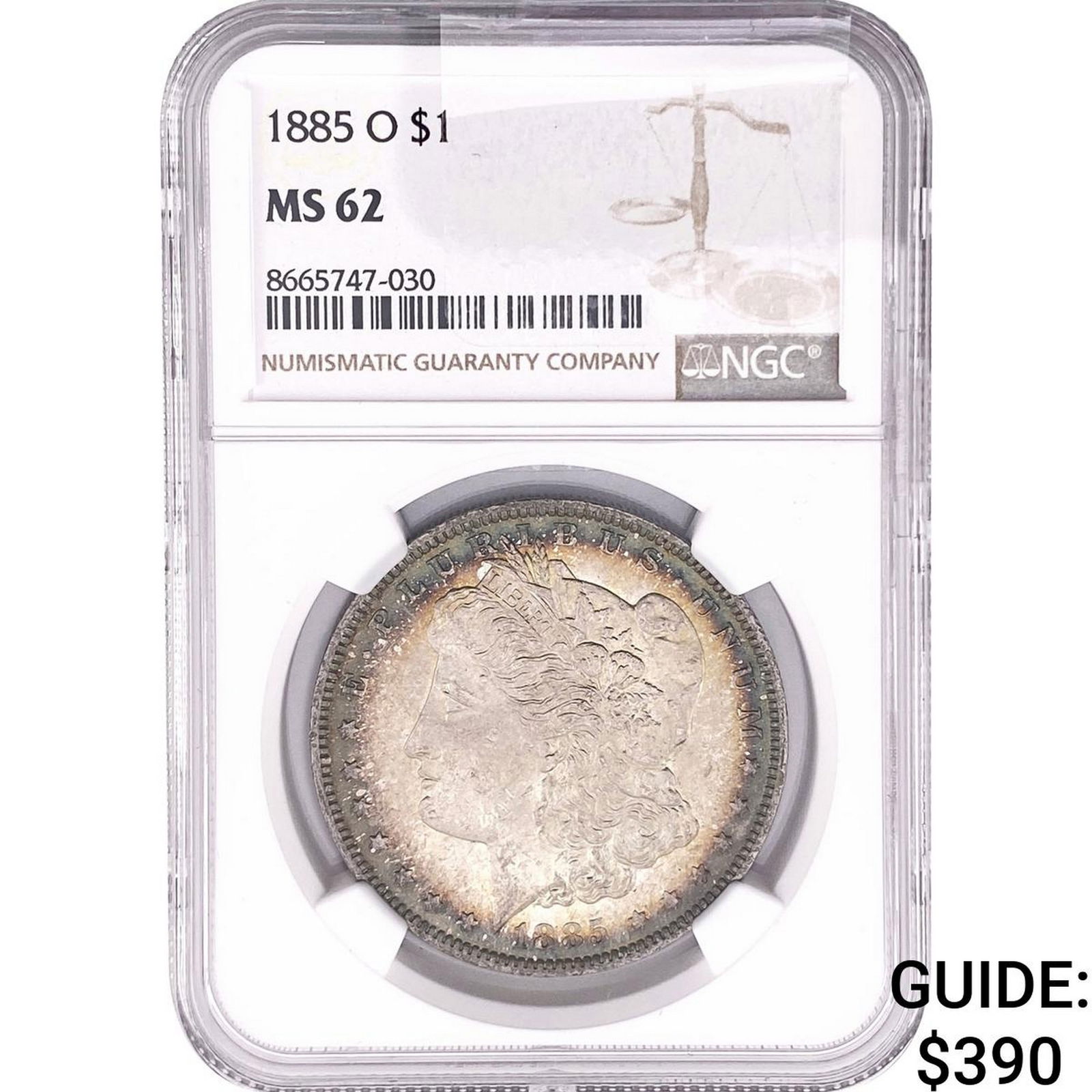 1885-O Morgan Silver Dollar NGC MS62 (1 of 2)