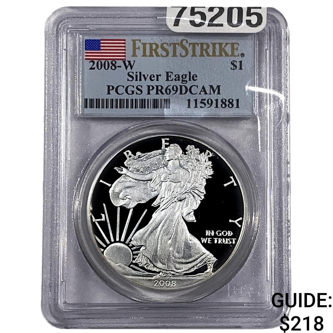 2008-W Silver Eagle PCGS PR69 DCAM (1 of 2)