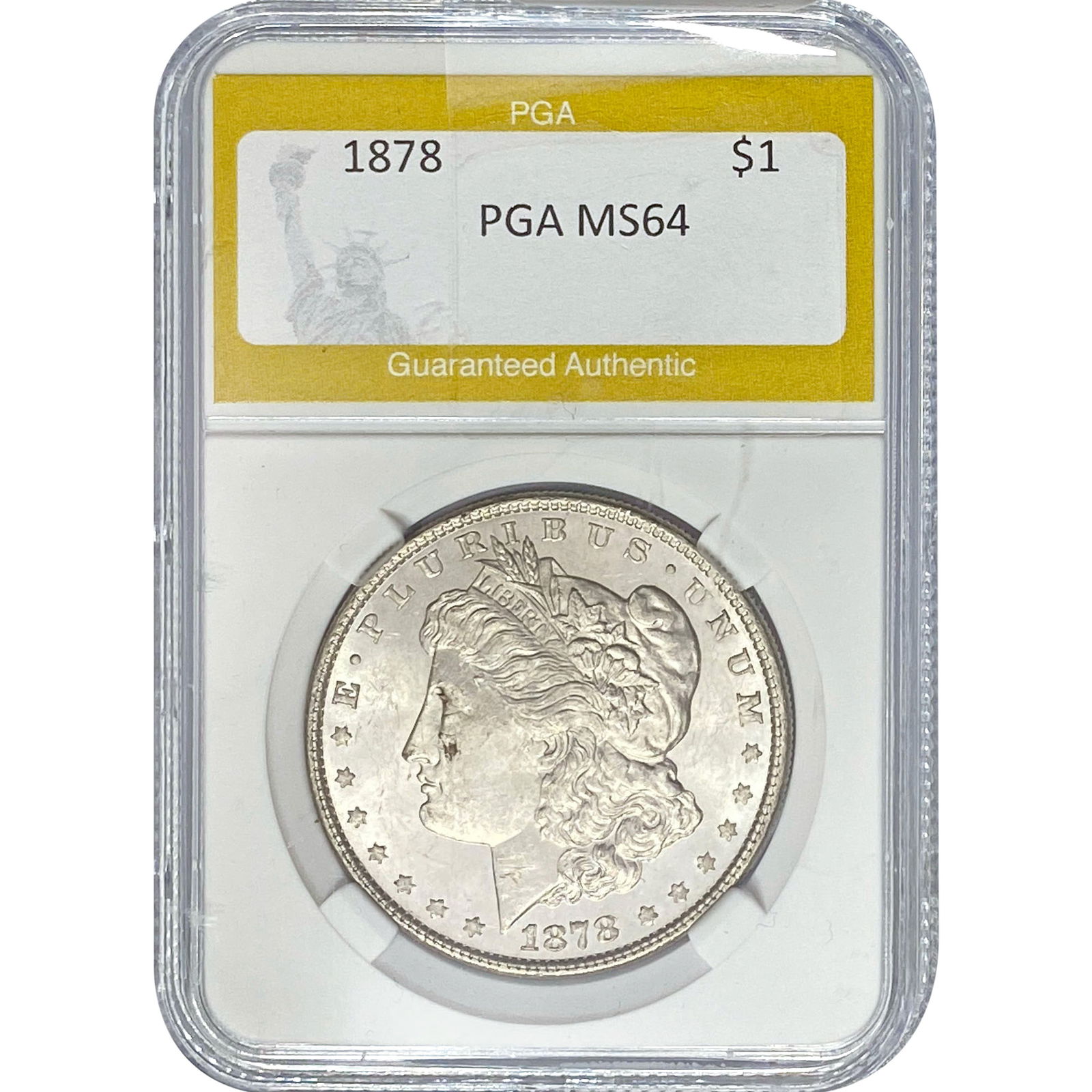 1878 Morgan Silver Dollar PGA MS64 8TF (1 of 2)