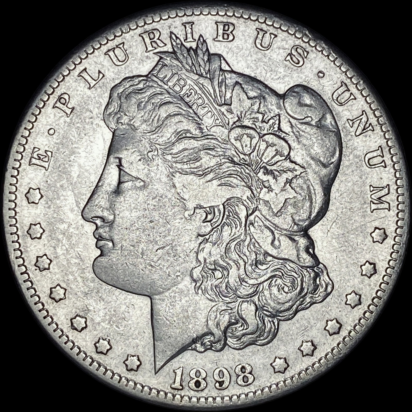 1898-S Silver Morgan Dollar CLOSELY  UNCIRCULATED (1 of 2)