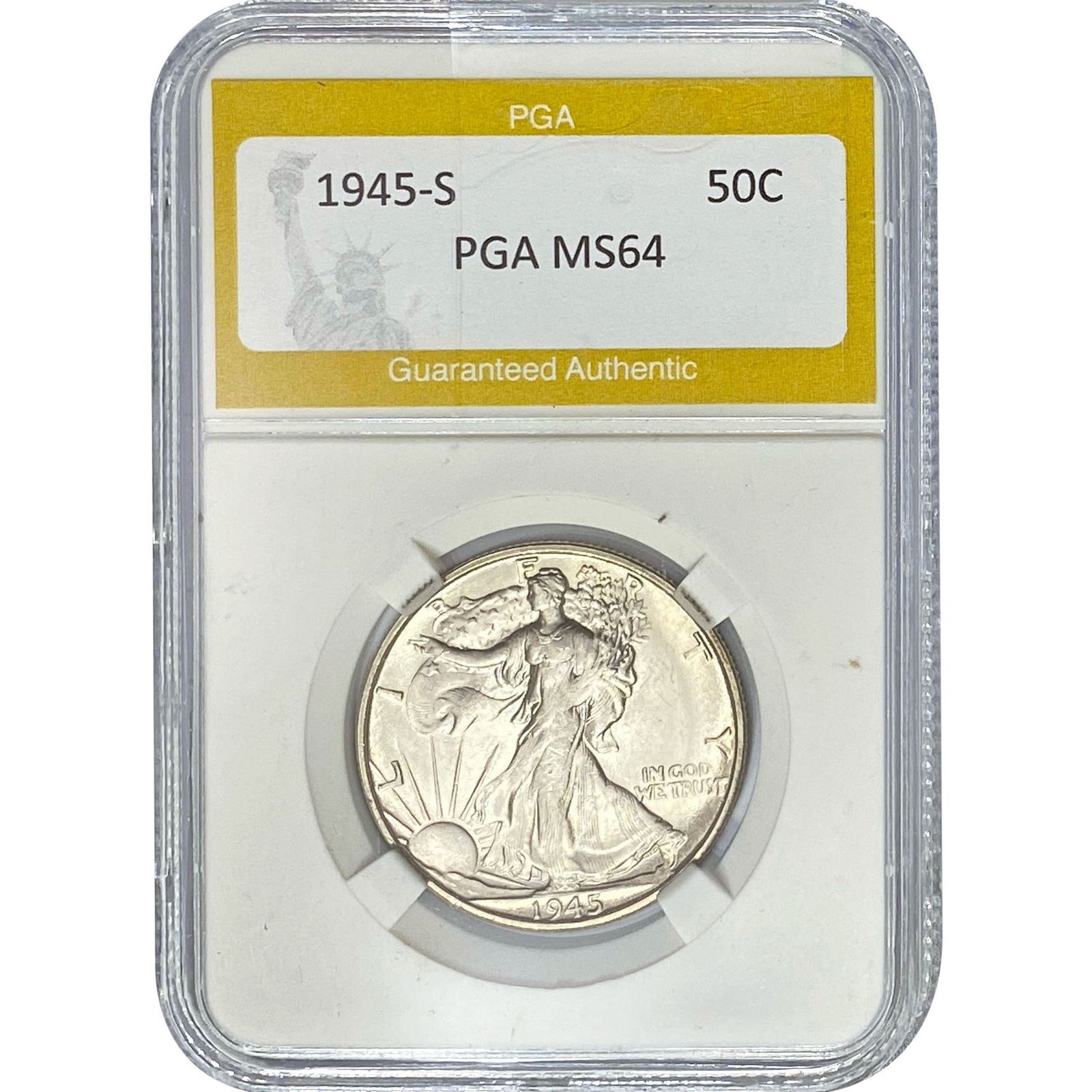 1945-S Walking Liberty Half Dollar PGA MS64 (1 of 2)
