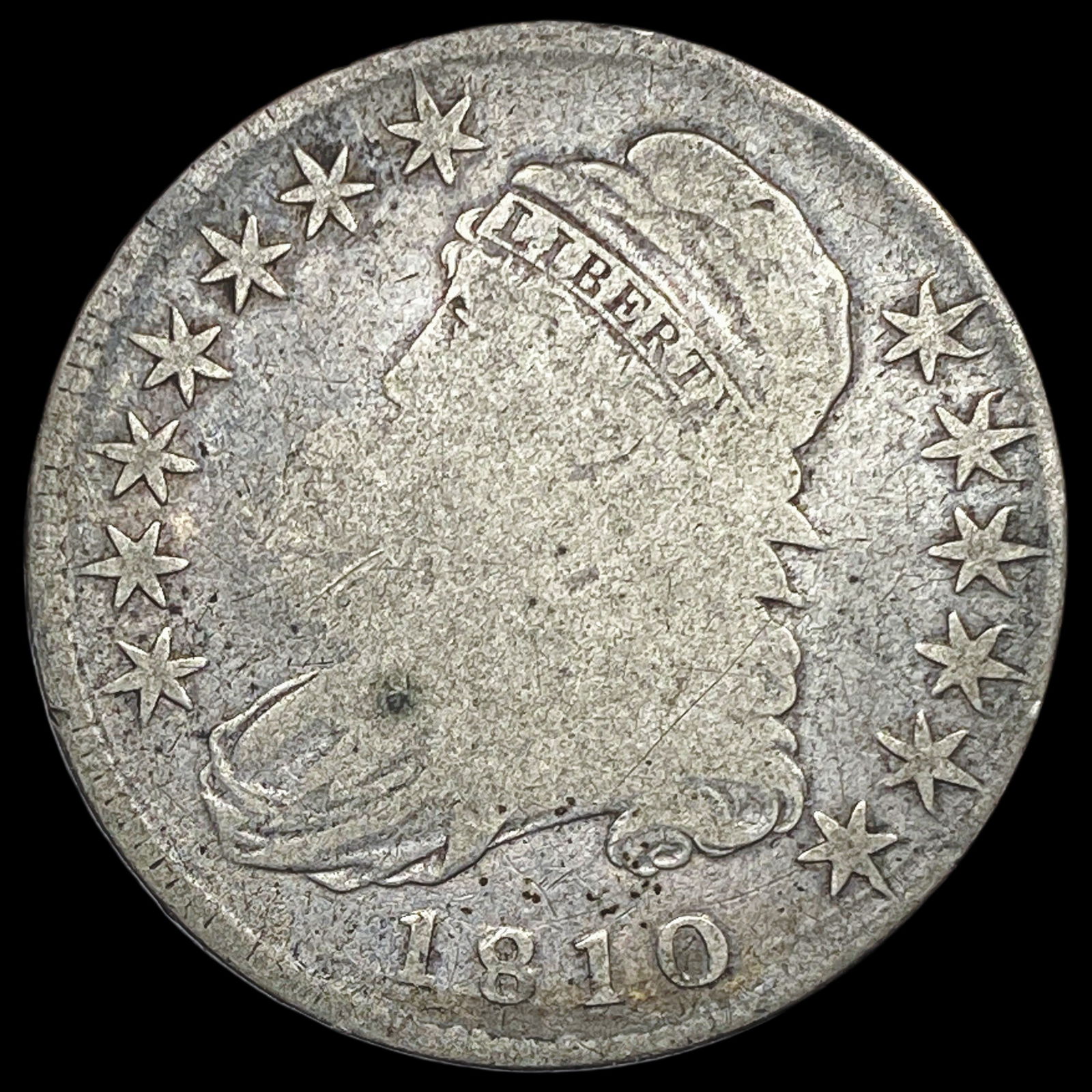 1810 Capped Bust Half Dollar LIGHTLY  CIRCULATED (1 of 2)