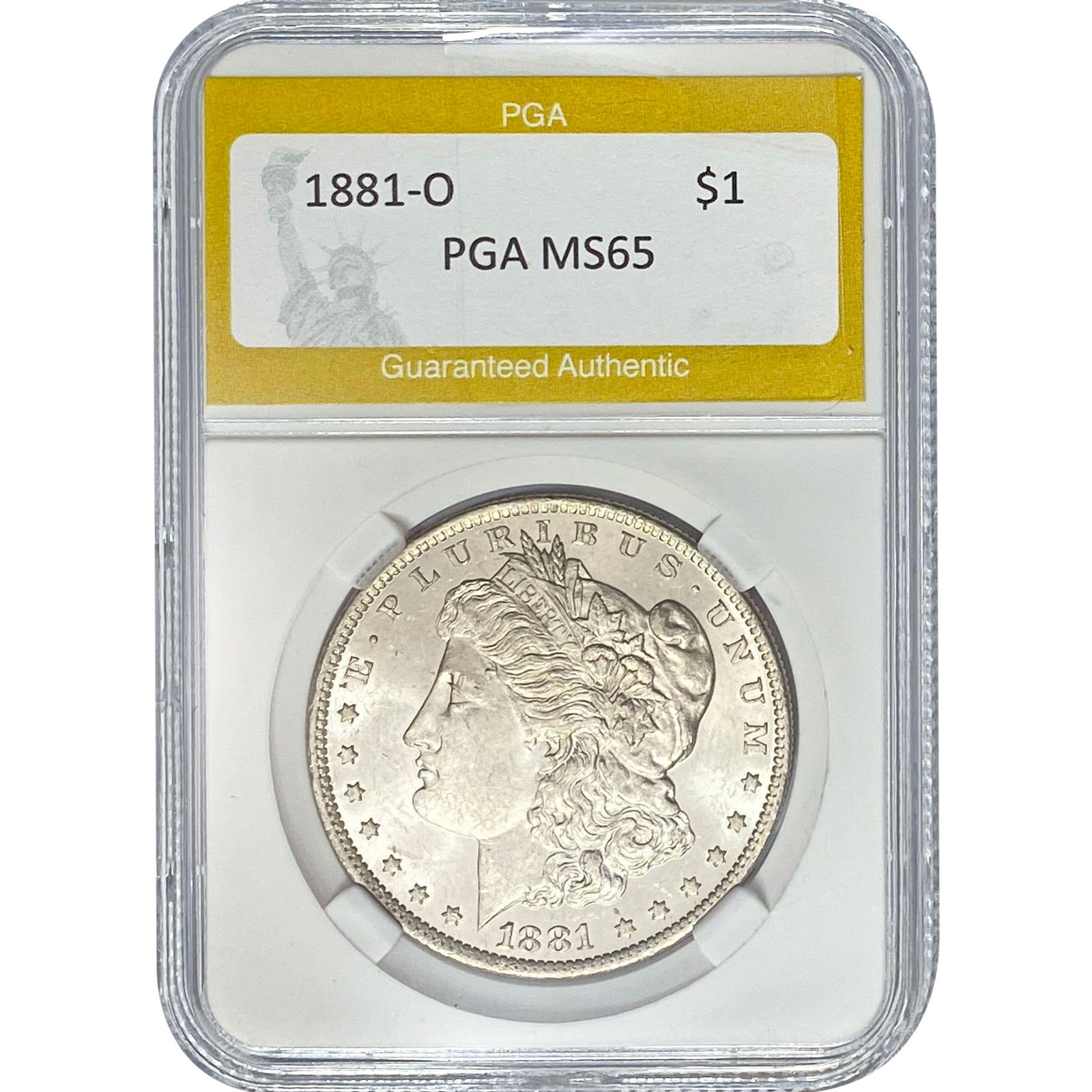 1881-O Morgan Silver Dollar PGA MS65 (1 of 2)