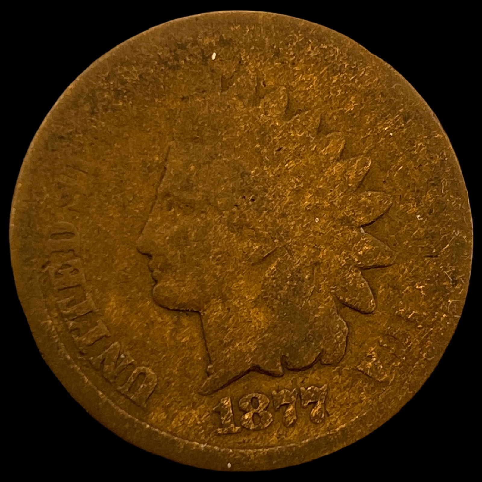 1877 Indian Head Cent NICELY CIRCULATED (1 of 2)