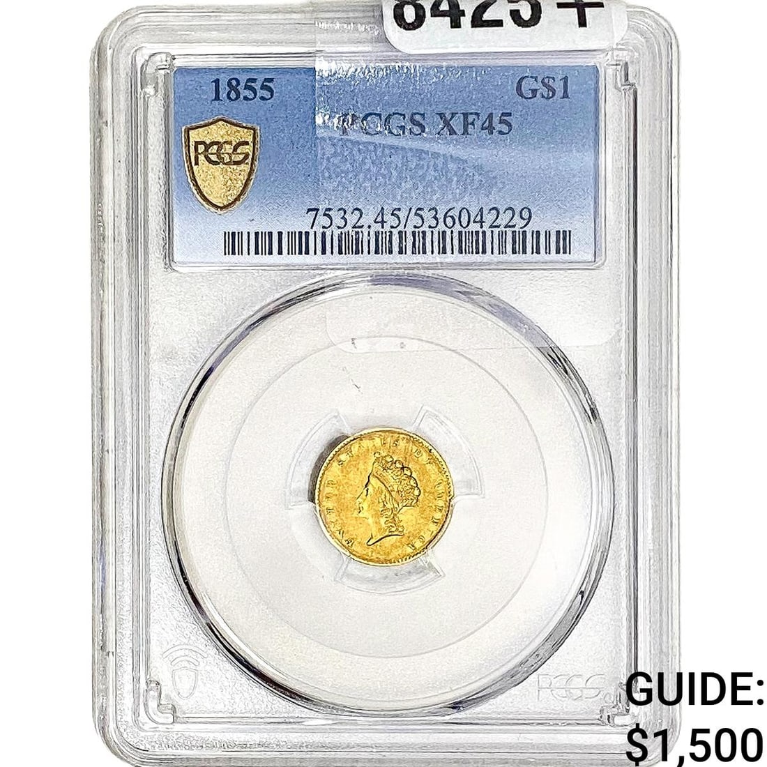 1855 Rare Gold Dollar PCGS XF45 (1 of 2)