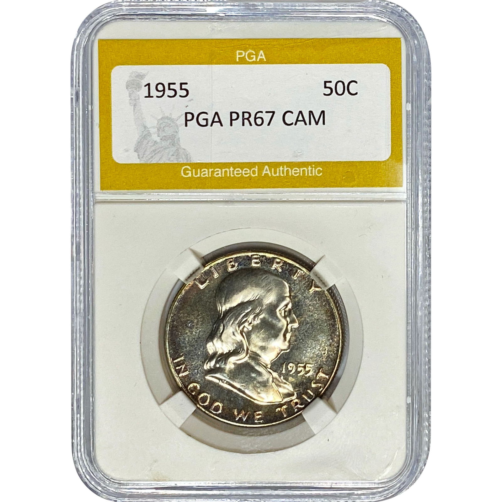 1955 Franklin Half Dollar PGA PR67 CAM (1 of 2)