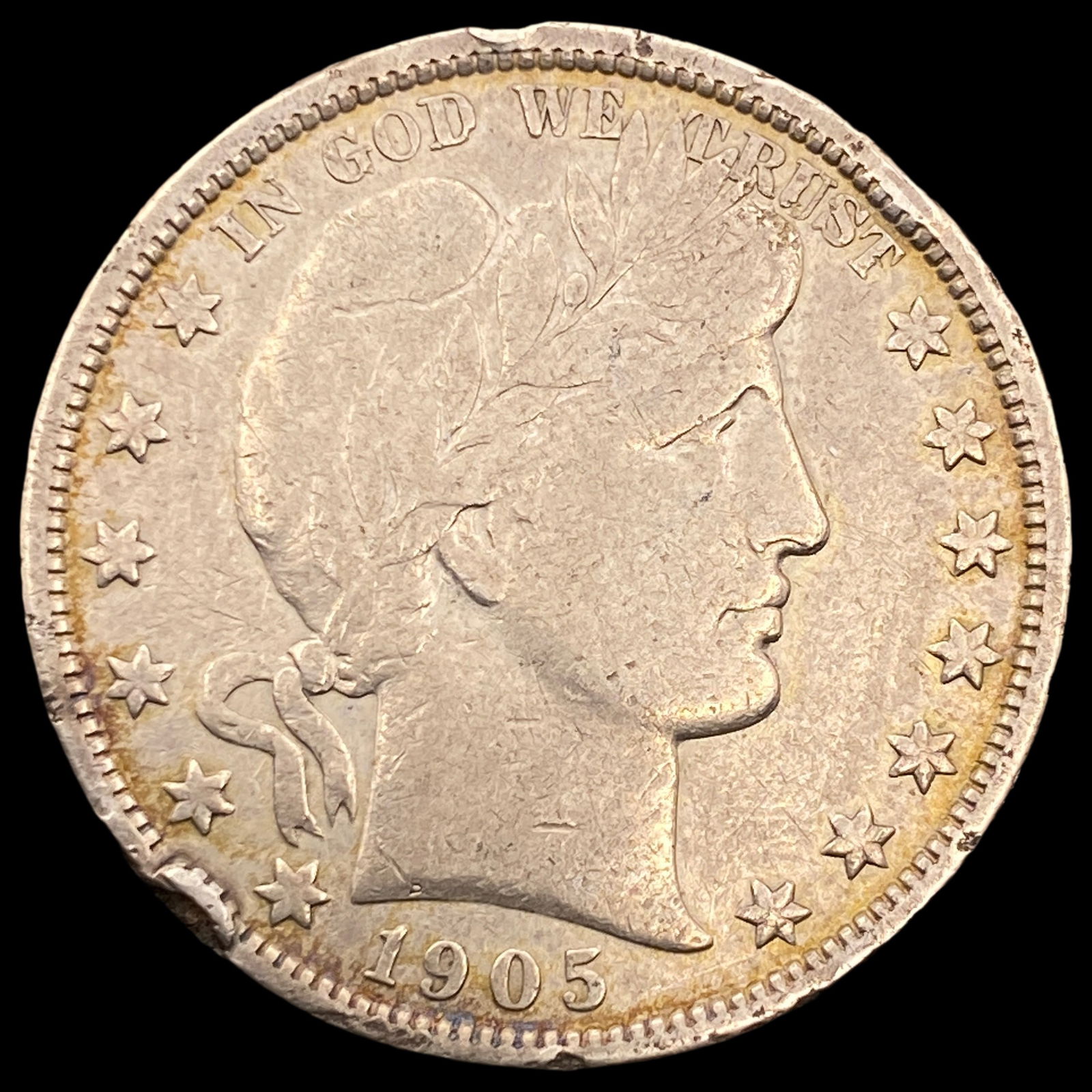 1905 Barber Half Dollar ABOUT UNCIRCULATED (1 of 2)