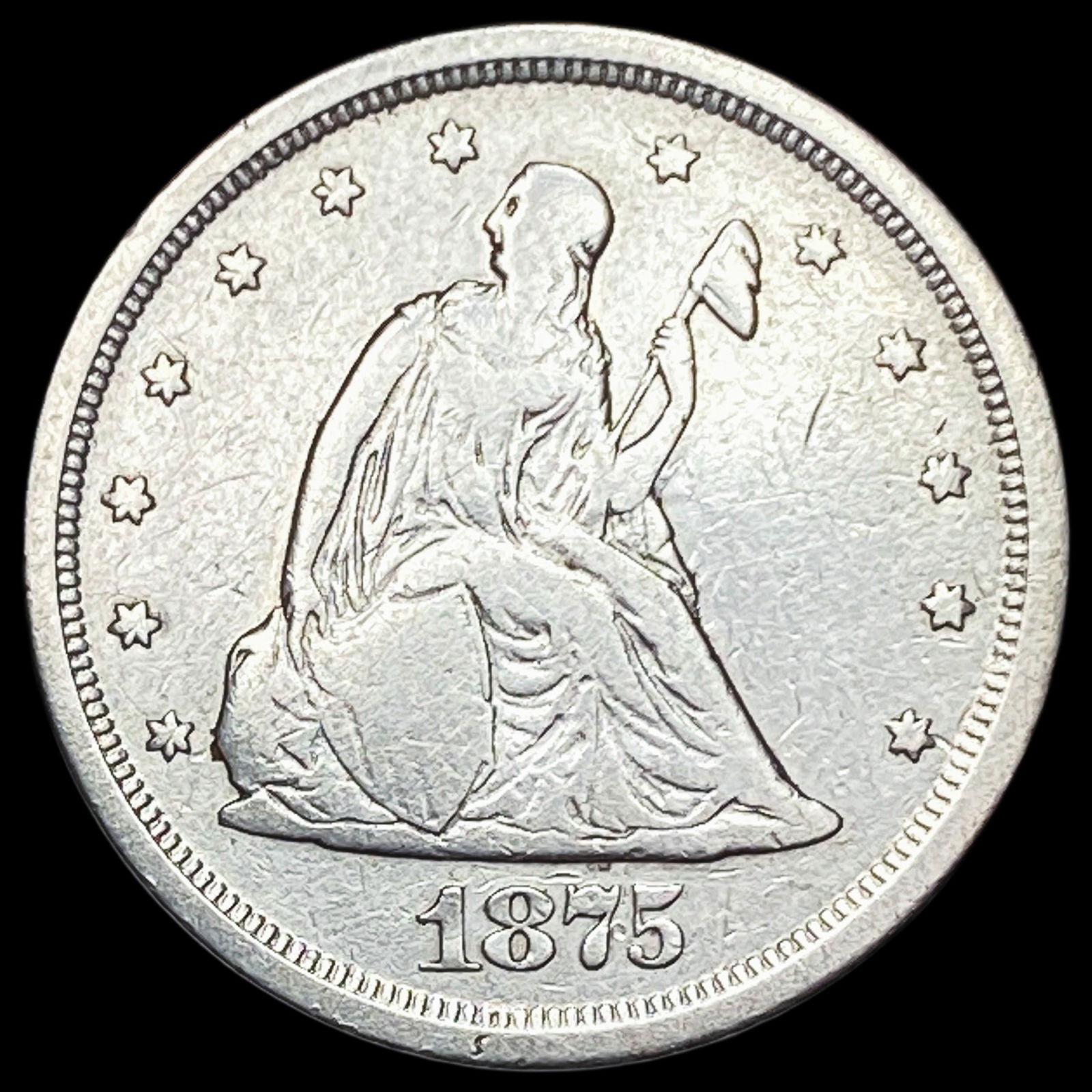 1875-S Silver Twenty Cents NEARLY  UNCIRCULATED (1 of 2)