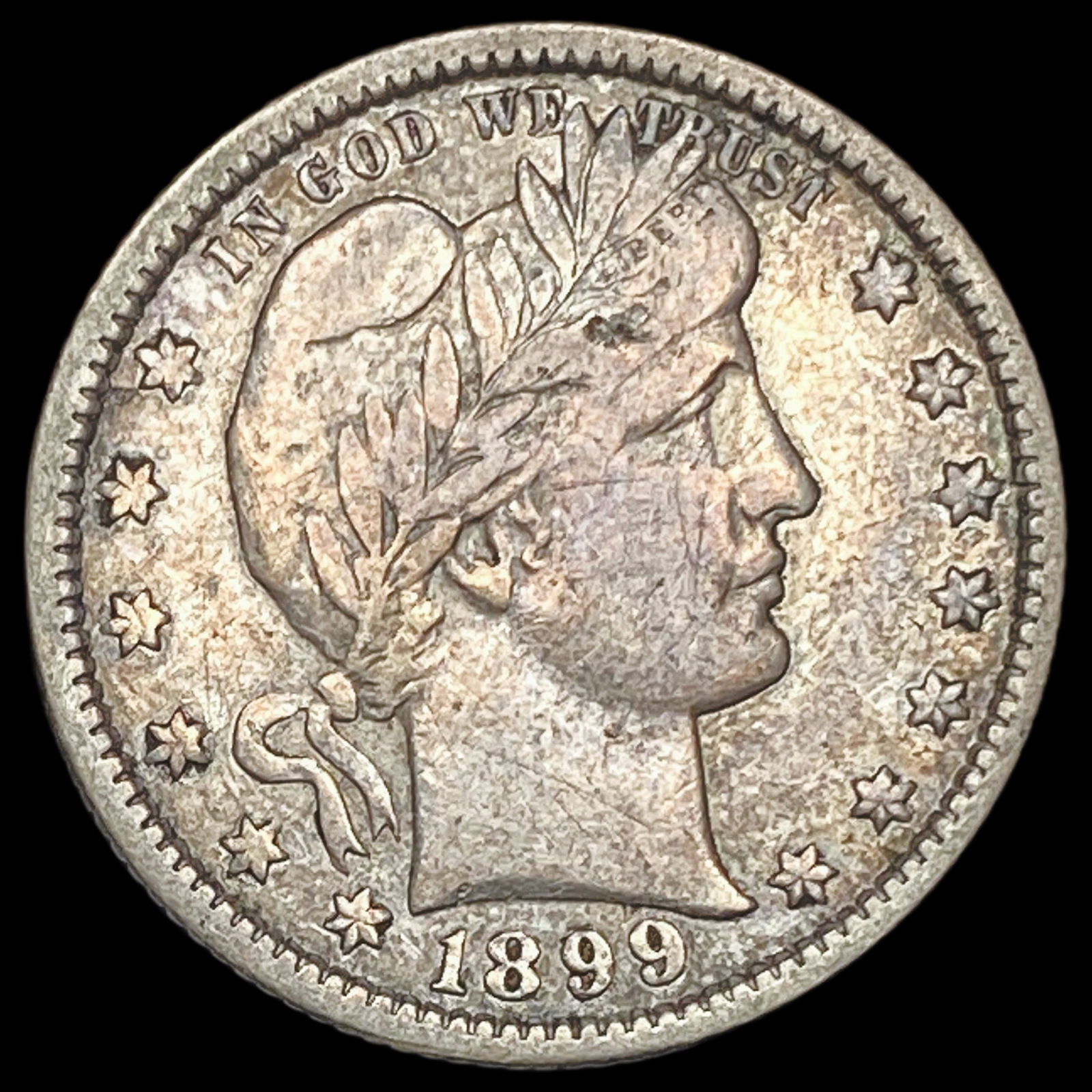 1899-O Silver Barber Quarter NEAR UNC (1 of 2)