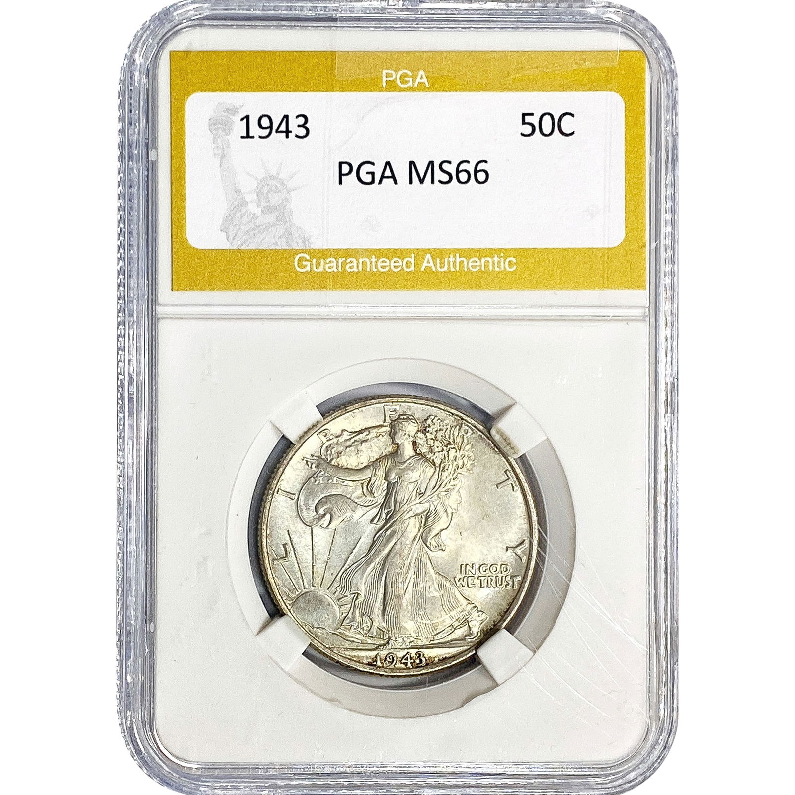 1943 Walking Liberty Half Dollar PGA MS66 (1 of 2)