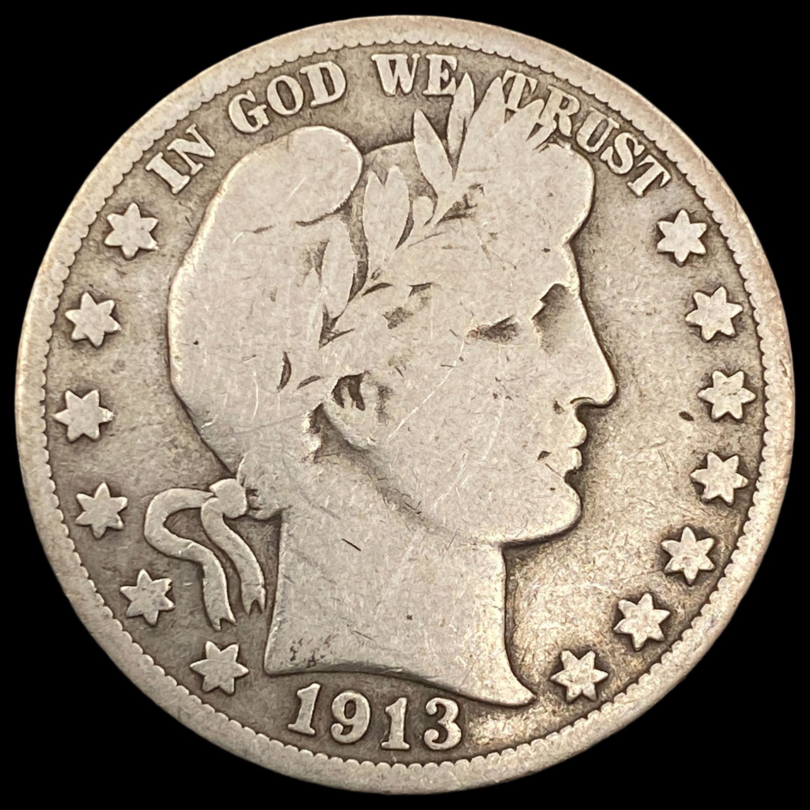 1913 Barber Half Dollar LIGHTLY CIRCULATED (1 of 2)
