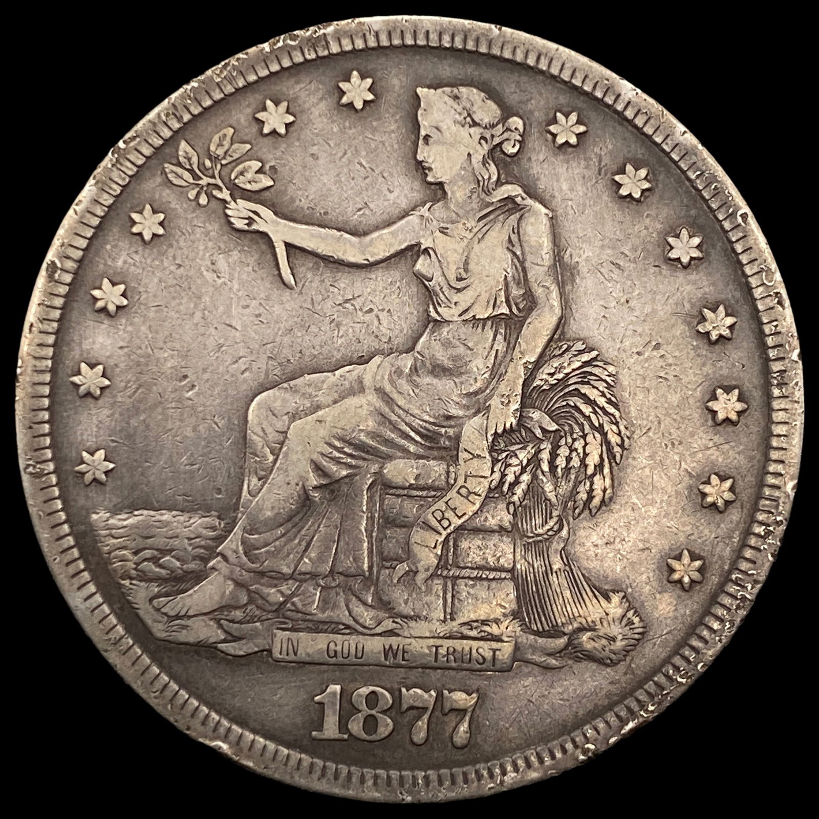 1877-S Silver Trade Dollar UNCIRCULATED (1 of 2)