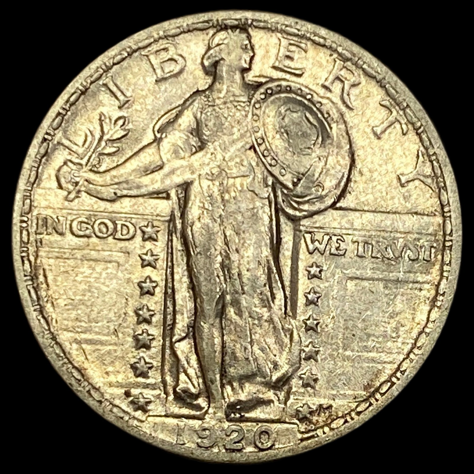 1920 Standing Liberty Quarter CHOICE AU: 1920 Standing Liberty Quarter CHOICE AU