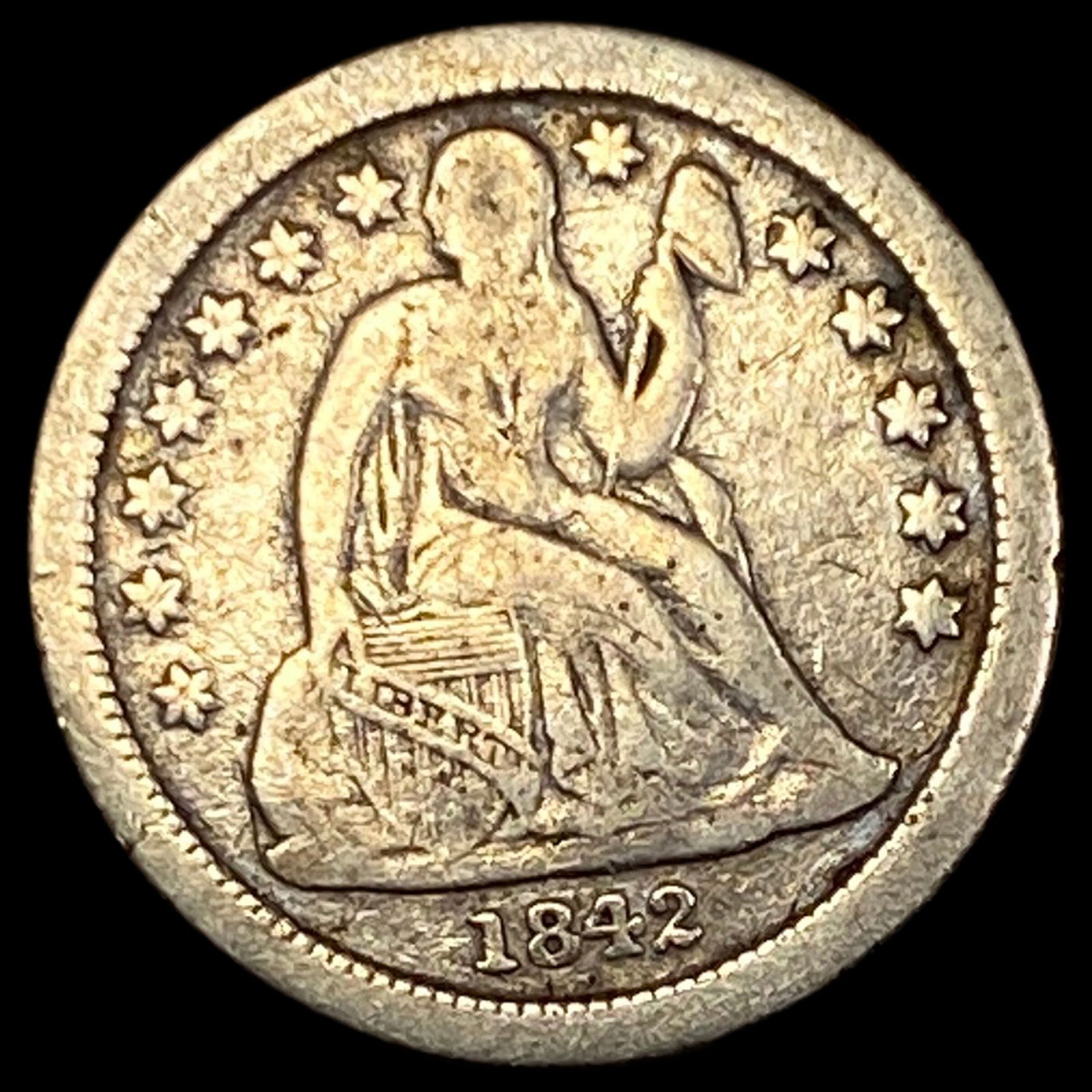 1842-O Seated Liberty Dime LIGHTLY CIRCULATED (1 of 2)