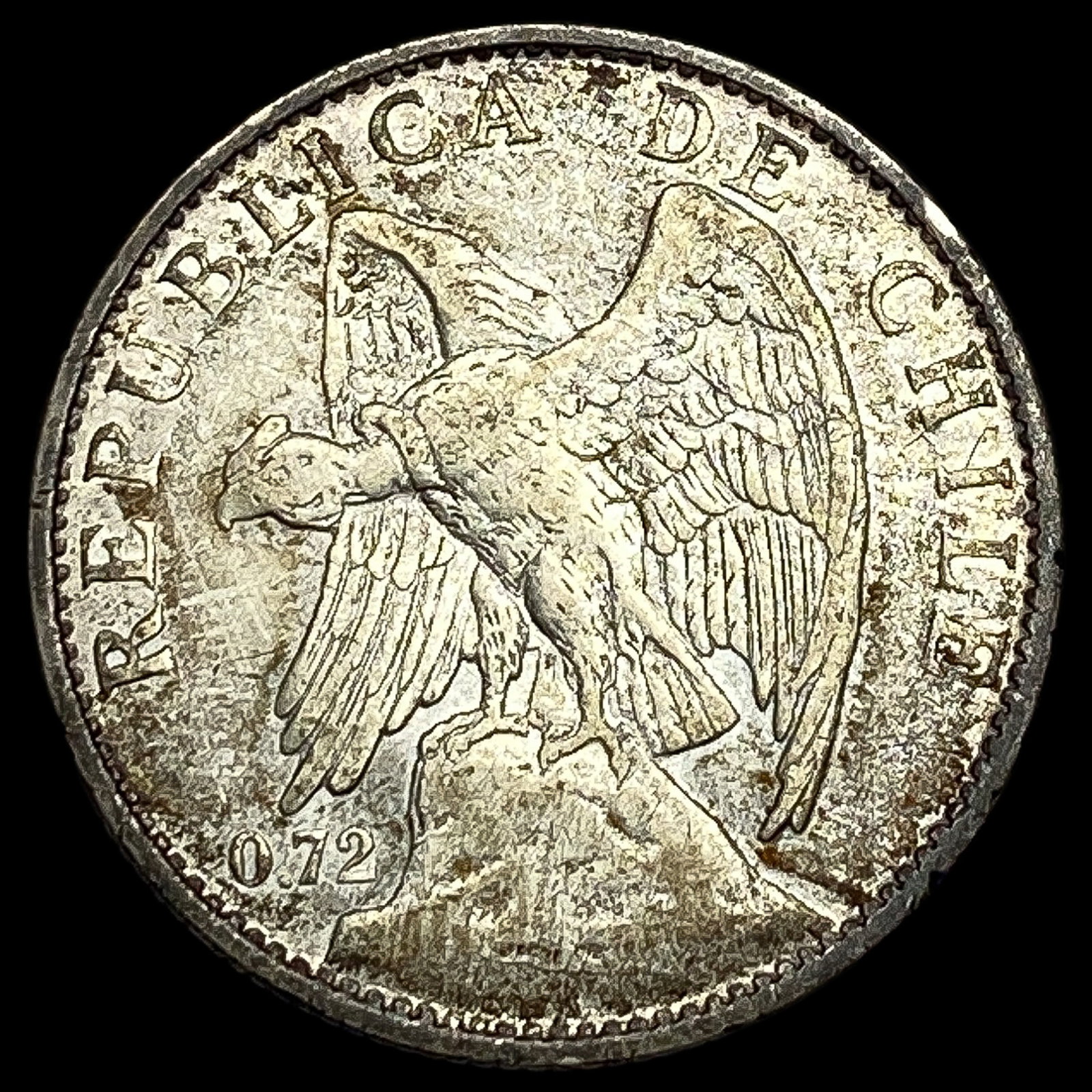86 Chile Silver 1 Peso CHOICE AU: 86 Chile Silver 1 Peso CHOICE AU