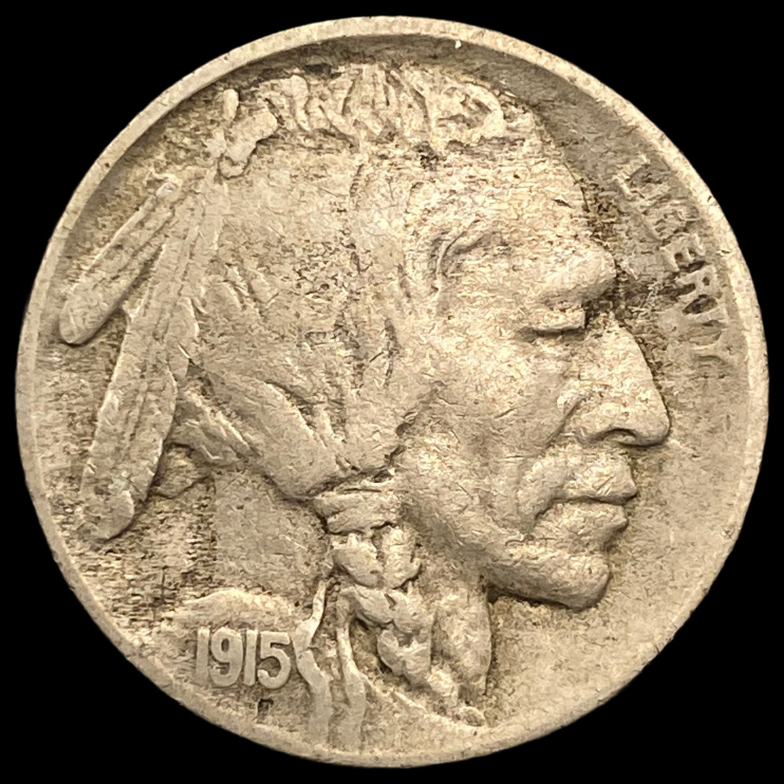 1915-D Buffalo Nickel NEARLY UNCIRCULATED (1 of 2)