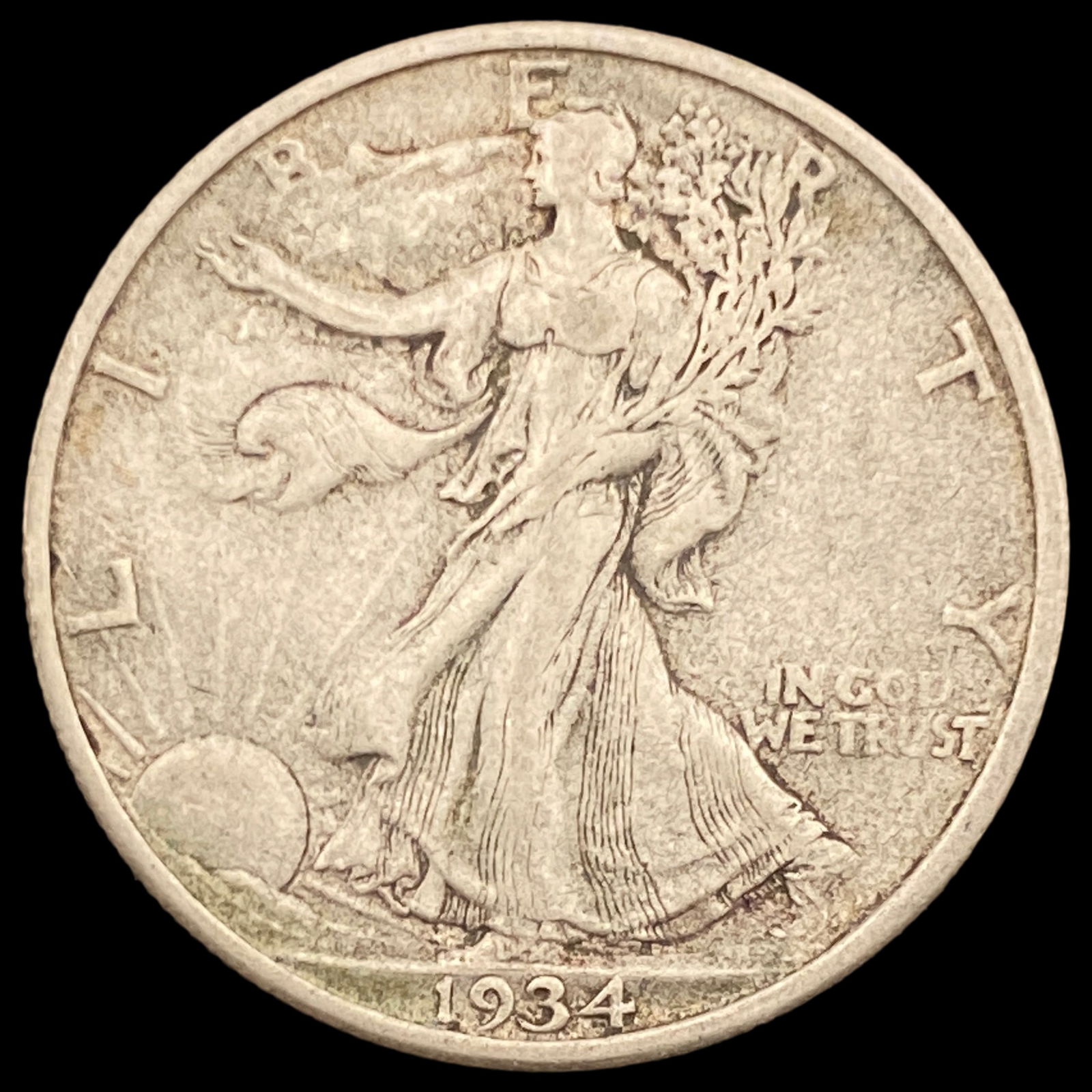 1934-S Silver Half Dollar NEARLY UNCIRCULATED (1 of 2)