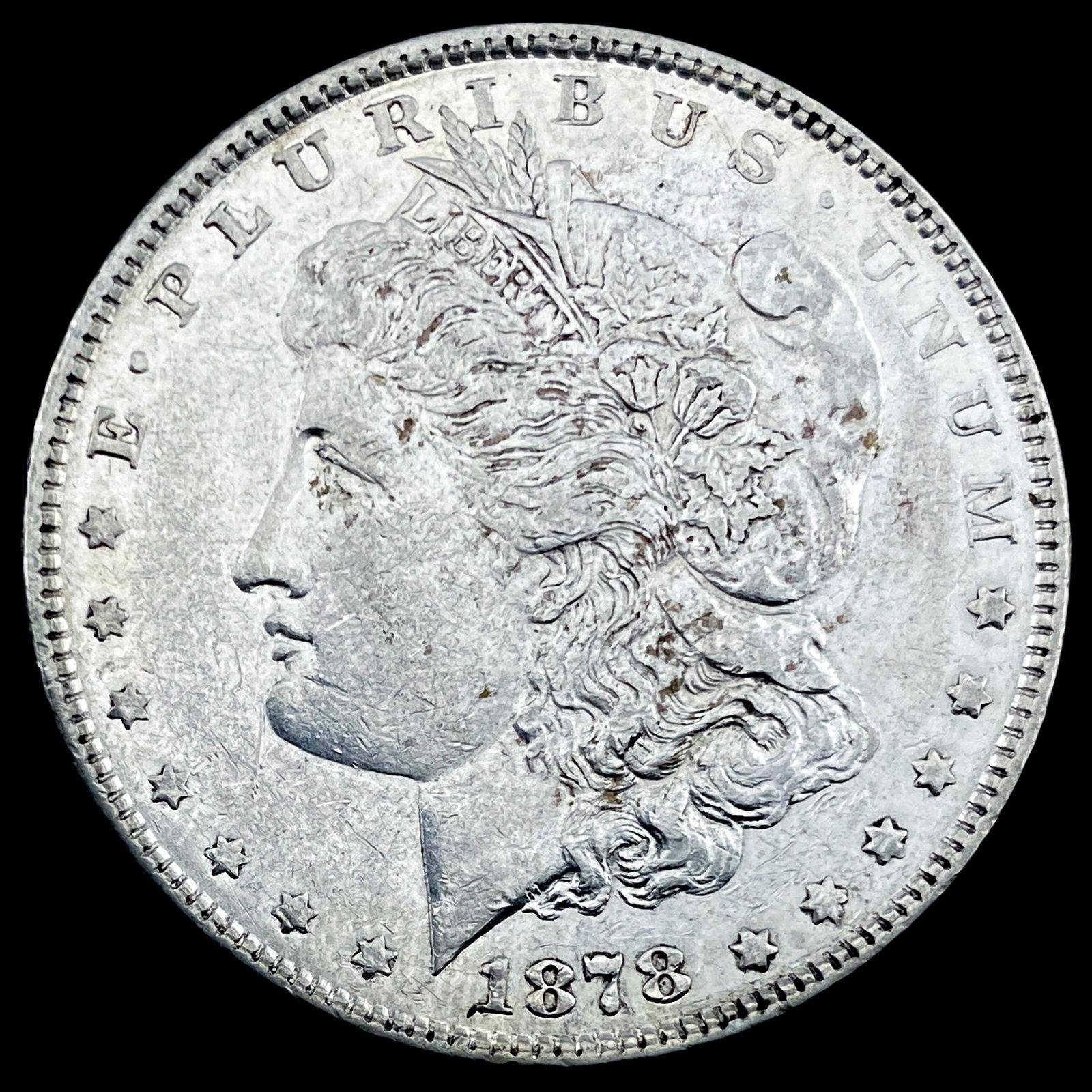 1878 8TF Morgan Dollar CLOSE UNC (1 of 2)