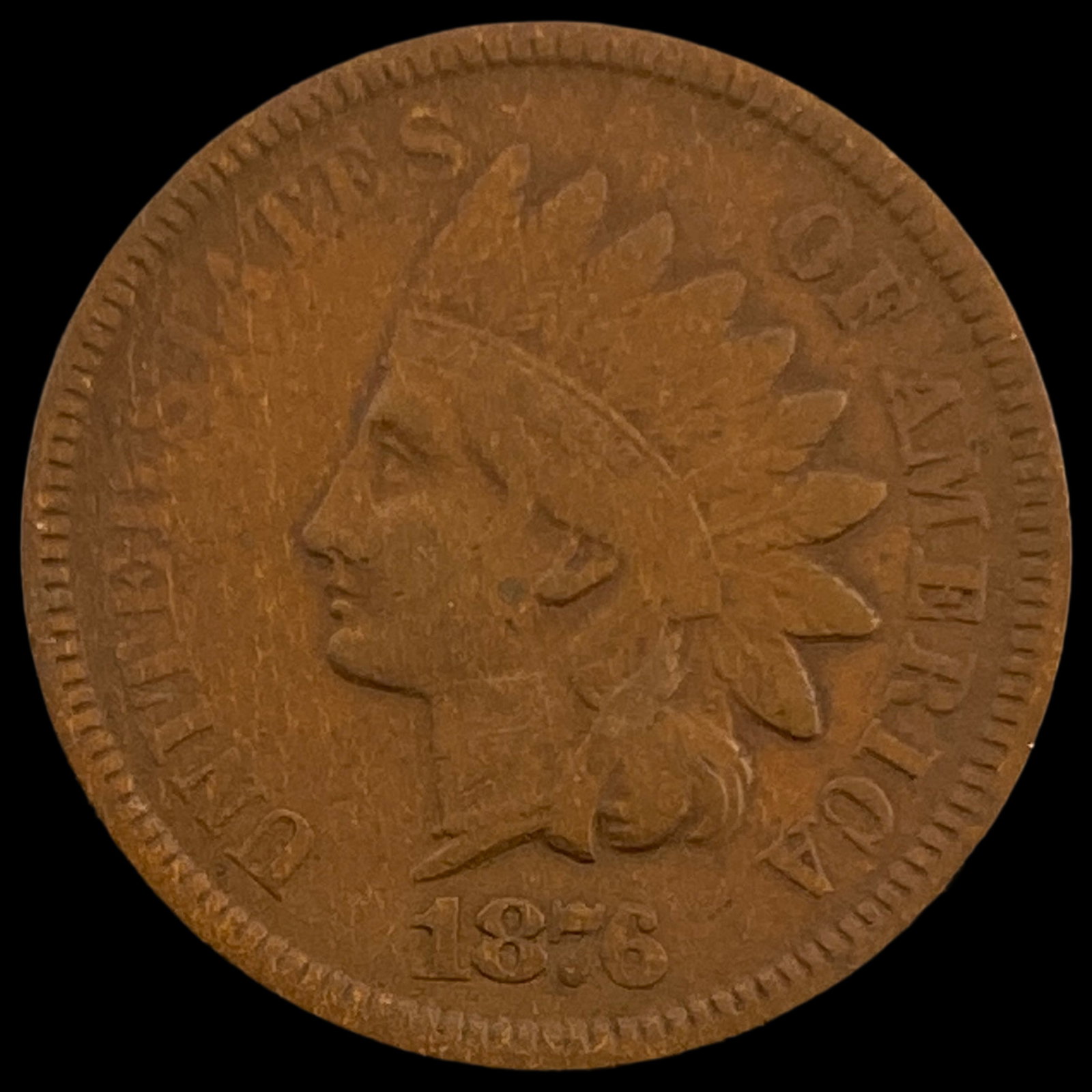 1876 Indian Head Cent ABOUT UNCIRCULATED: 1876 Indian Head Cent ABOUT UNCIRCULATED