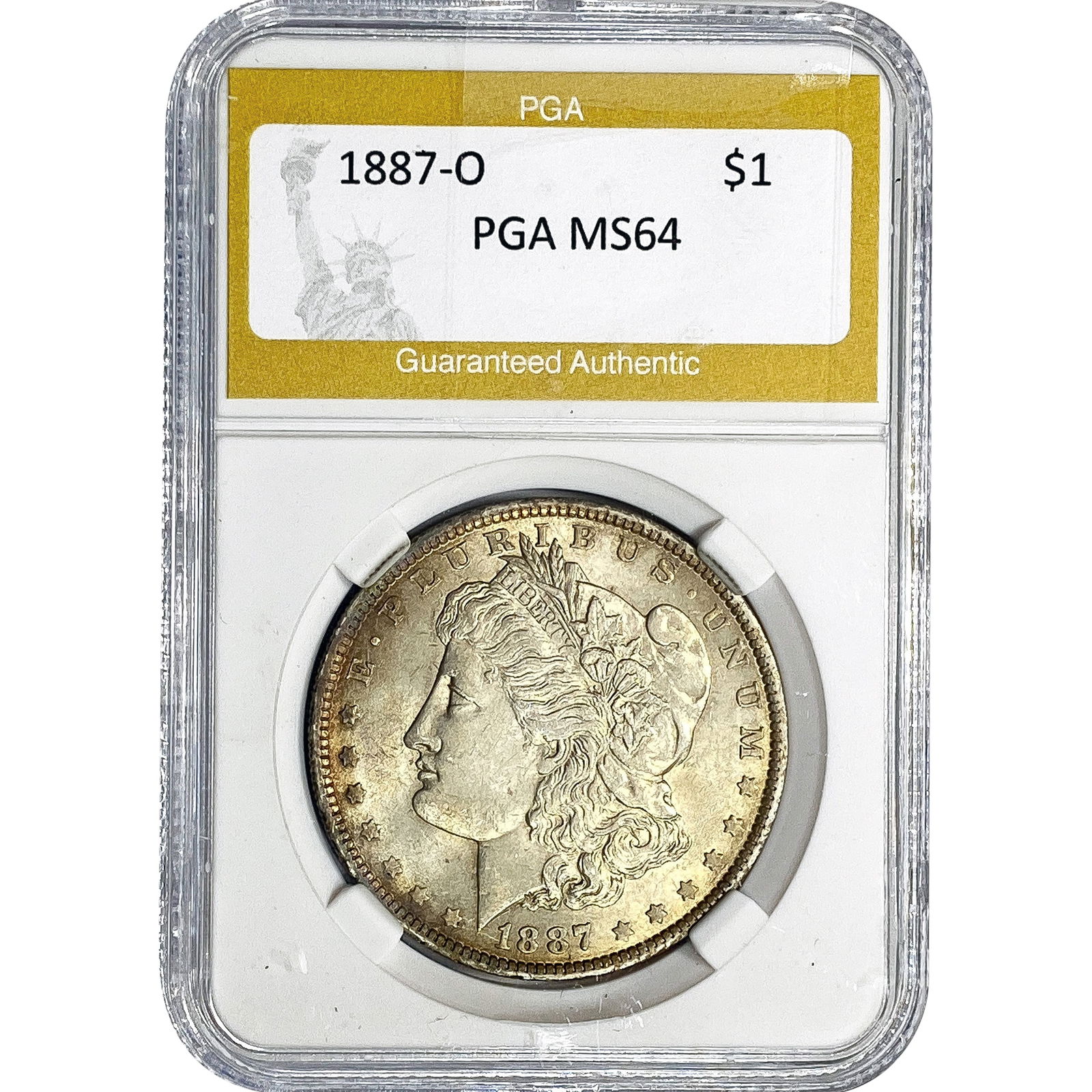 1887-O Morgan Silver Dollar PGA MS64 (1 of 2)
