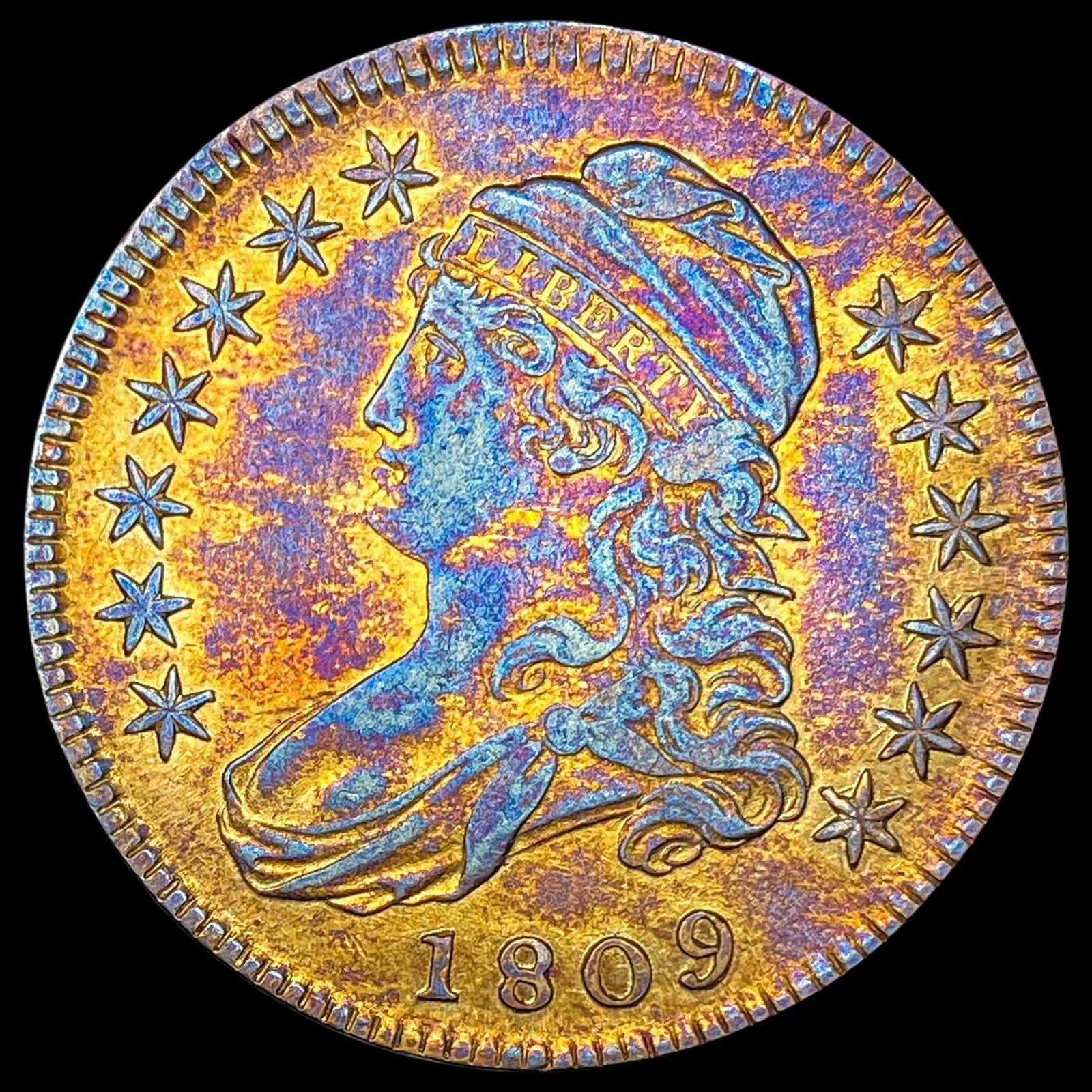 1809 Capped Bust Half Dollar 50C CLOSELY  UNCIRCULATED (1 of 2)