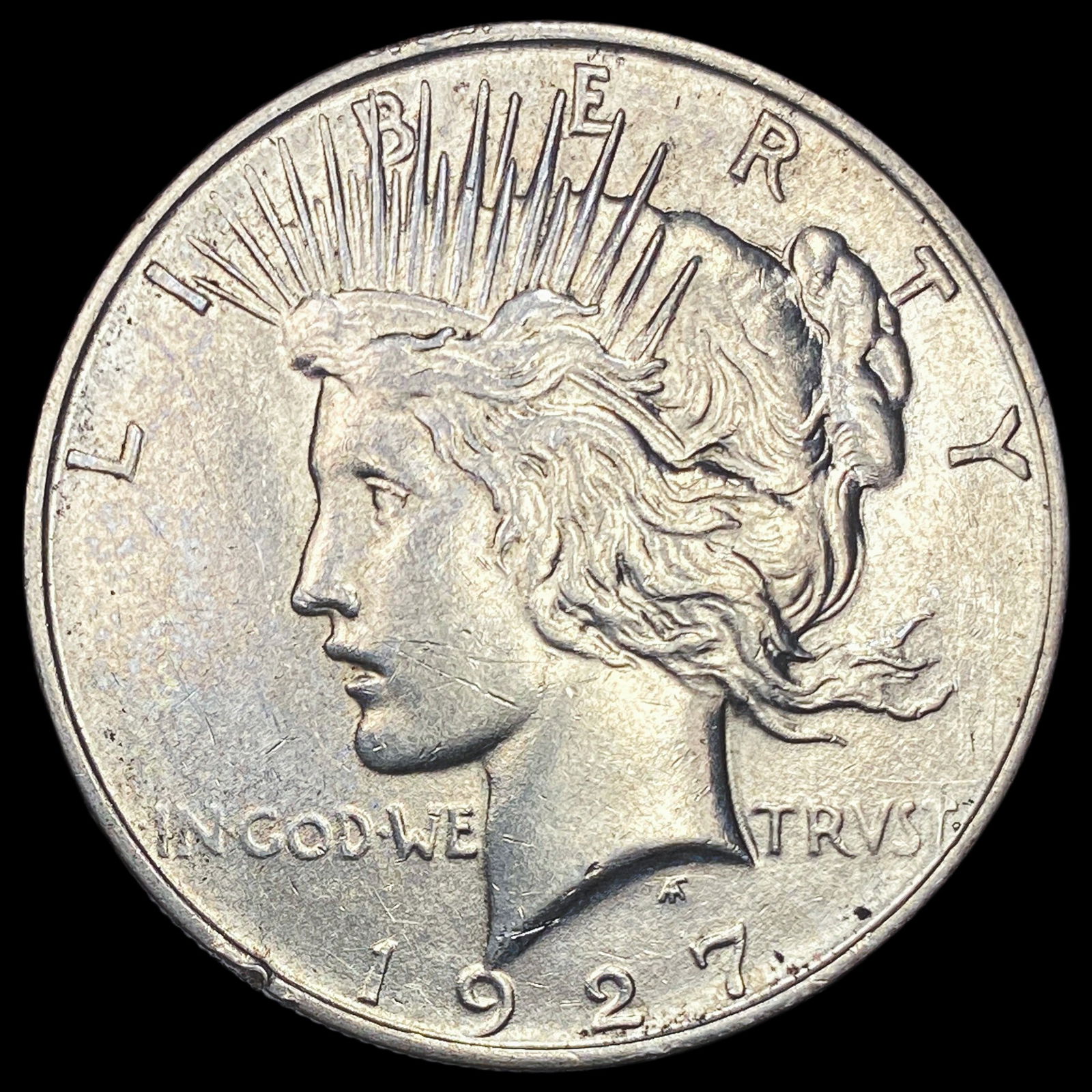 1927-D Silver Peace Dollar CHOICE AU (1 of 2)