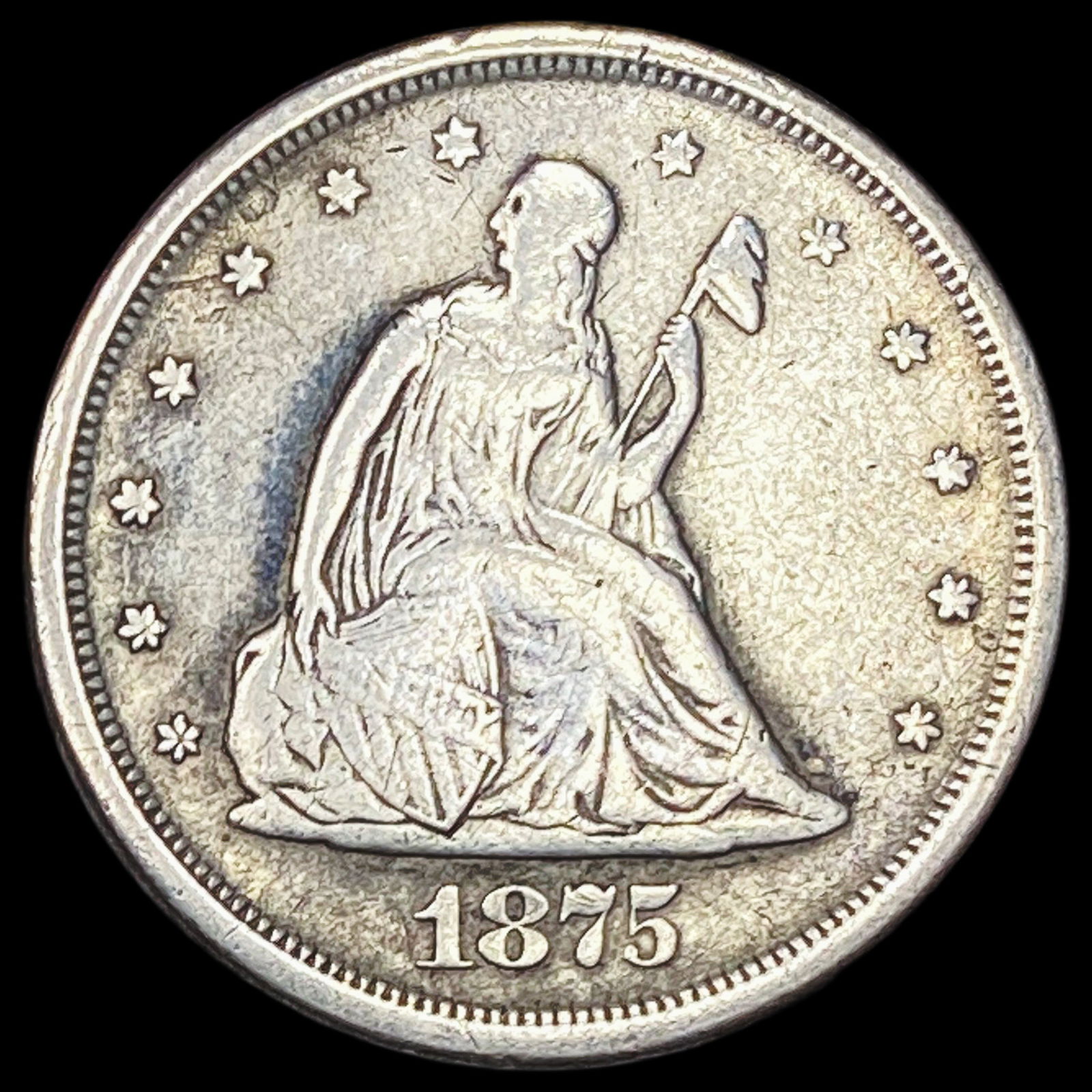 1875-S Silver Twenty Cents NEARLY  UNCIRCULATED (1 of 2)