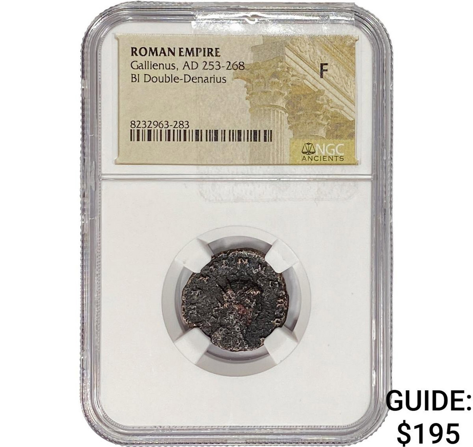 Roman Gallienus, AD 253-268 BI Dbl-Denarius NGC F: Roman Gallienus, AD 253-268 BI Dbl-Denarius NGC F