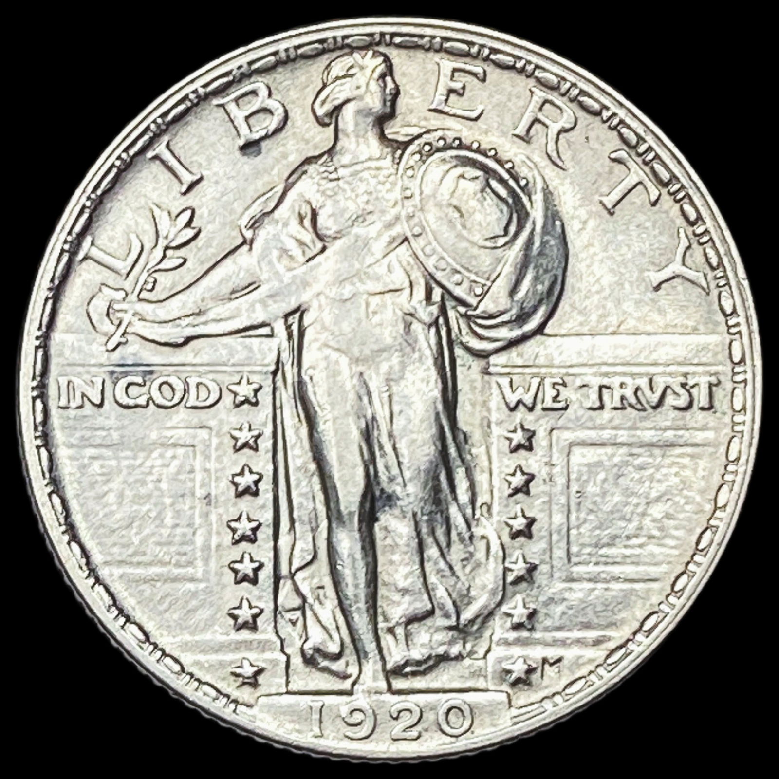 1920 Standing Liberty Silver Quarter CHOICE  AU (1 of 2)