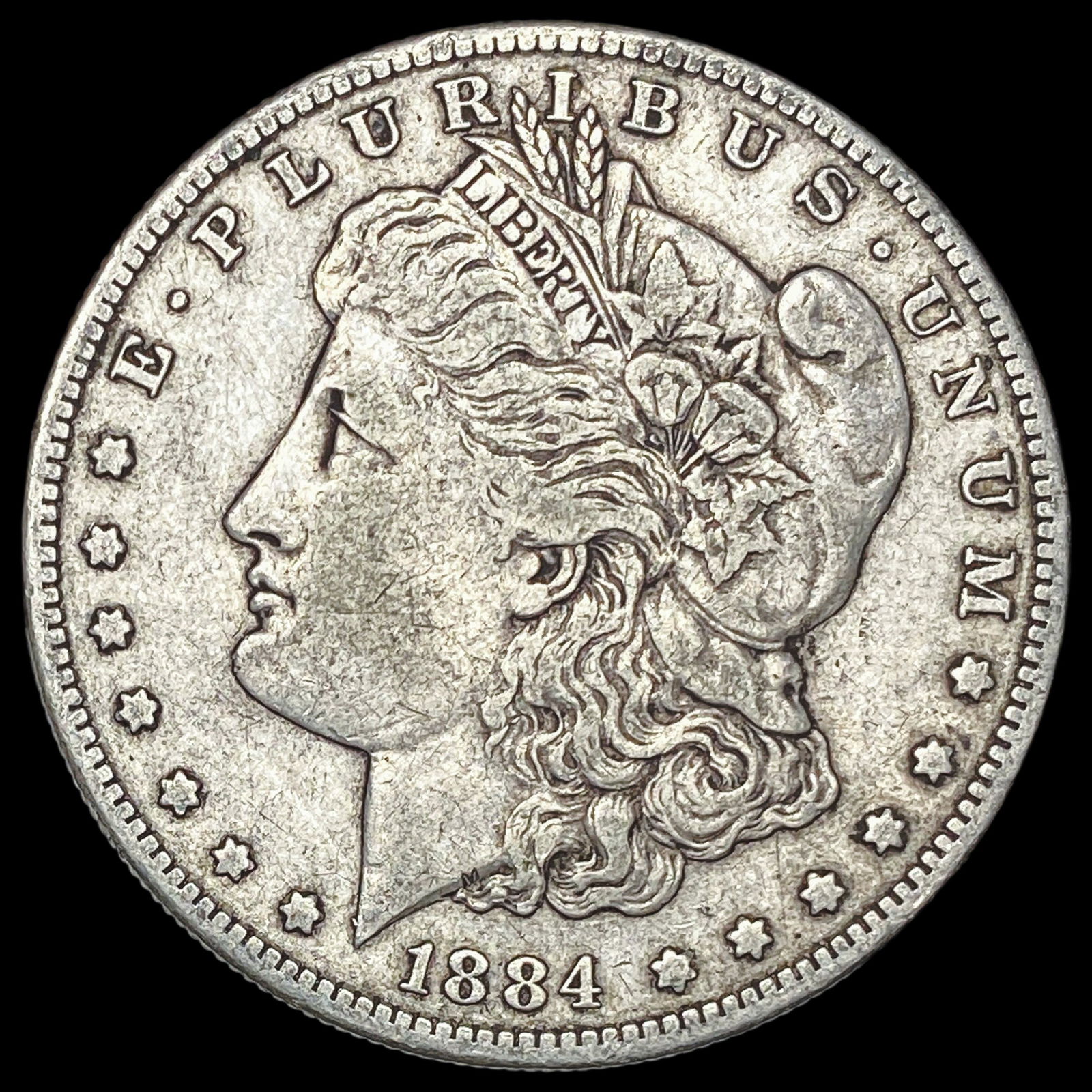 1884-S Silver Morgan Dollar NEARLY UNCIRCULATED: 1884-S Silver Morgan Dollar NEARLY UNCIRCULATED