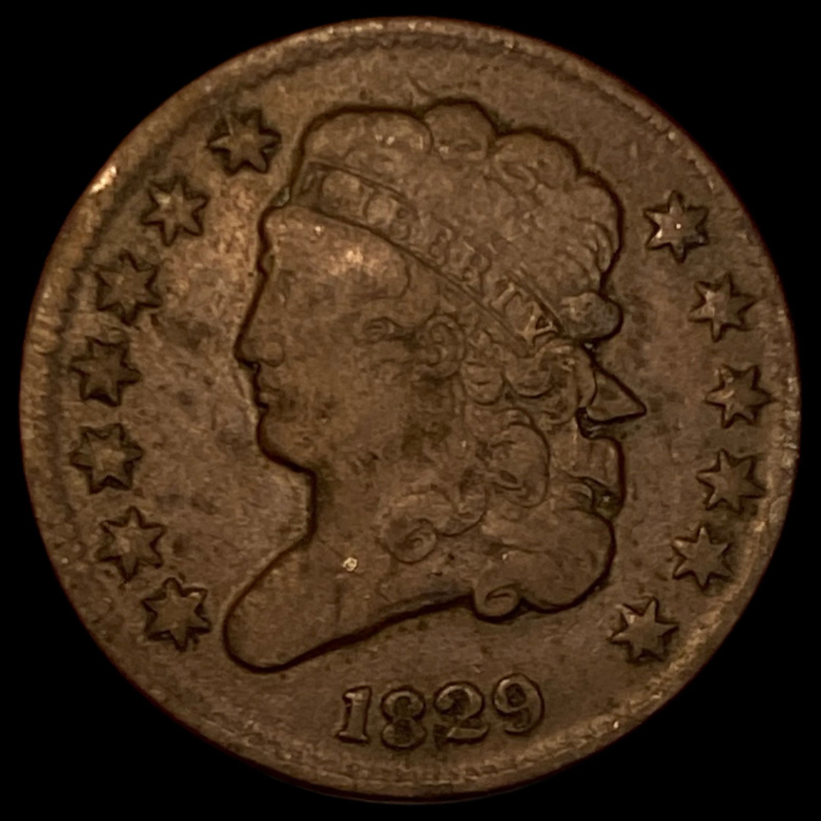 1829 Classic Head Half Cent LIGHTLY  CIRCULATED (1 of 2)
