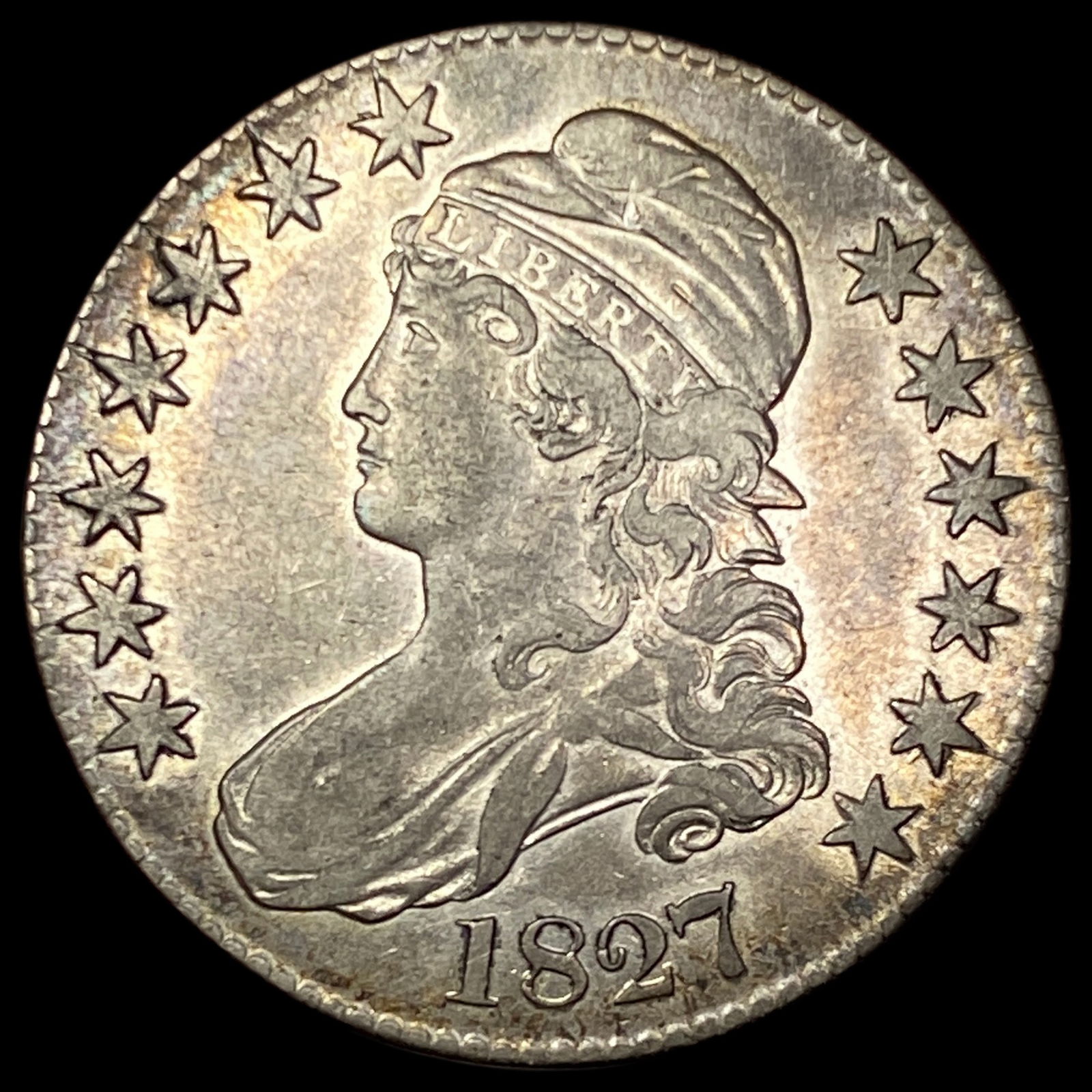1827 Capped Bust Half Dollar CLOSELY  UNCIRCULATED (1 of 2)