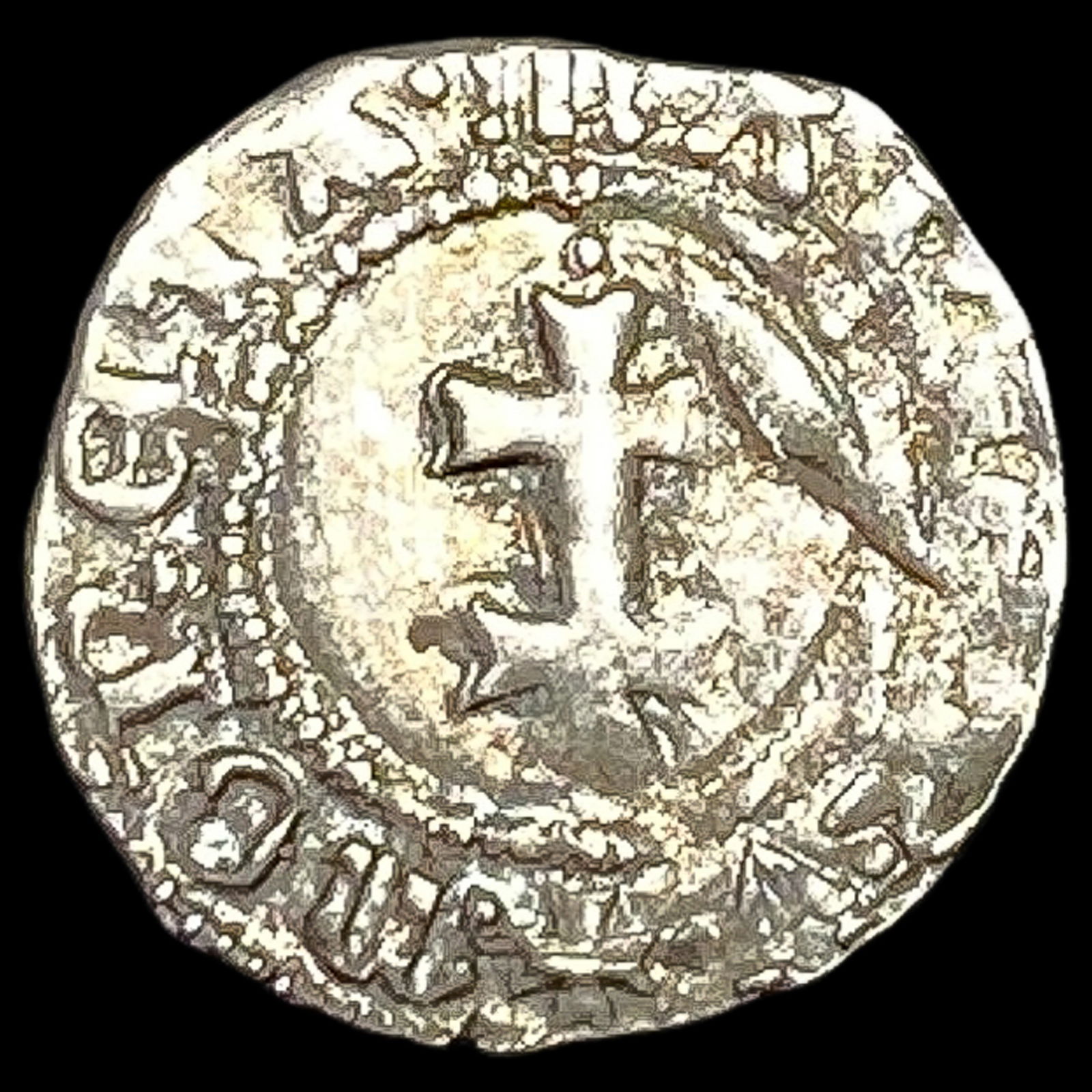 Medieval Hungary Maria 1385-95 Silver Denar NEARLY UNCIRCULATED (1 of 2)