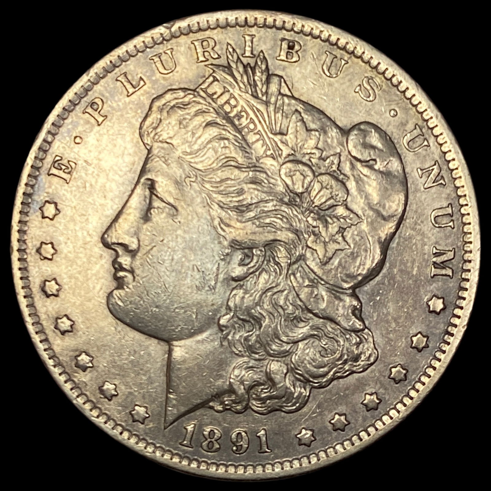 1891-CC Silver Morgan Dollar CLOSELY  UNCIRCULATED (1 of 2)
