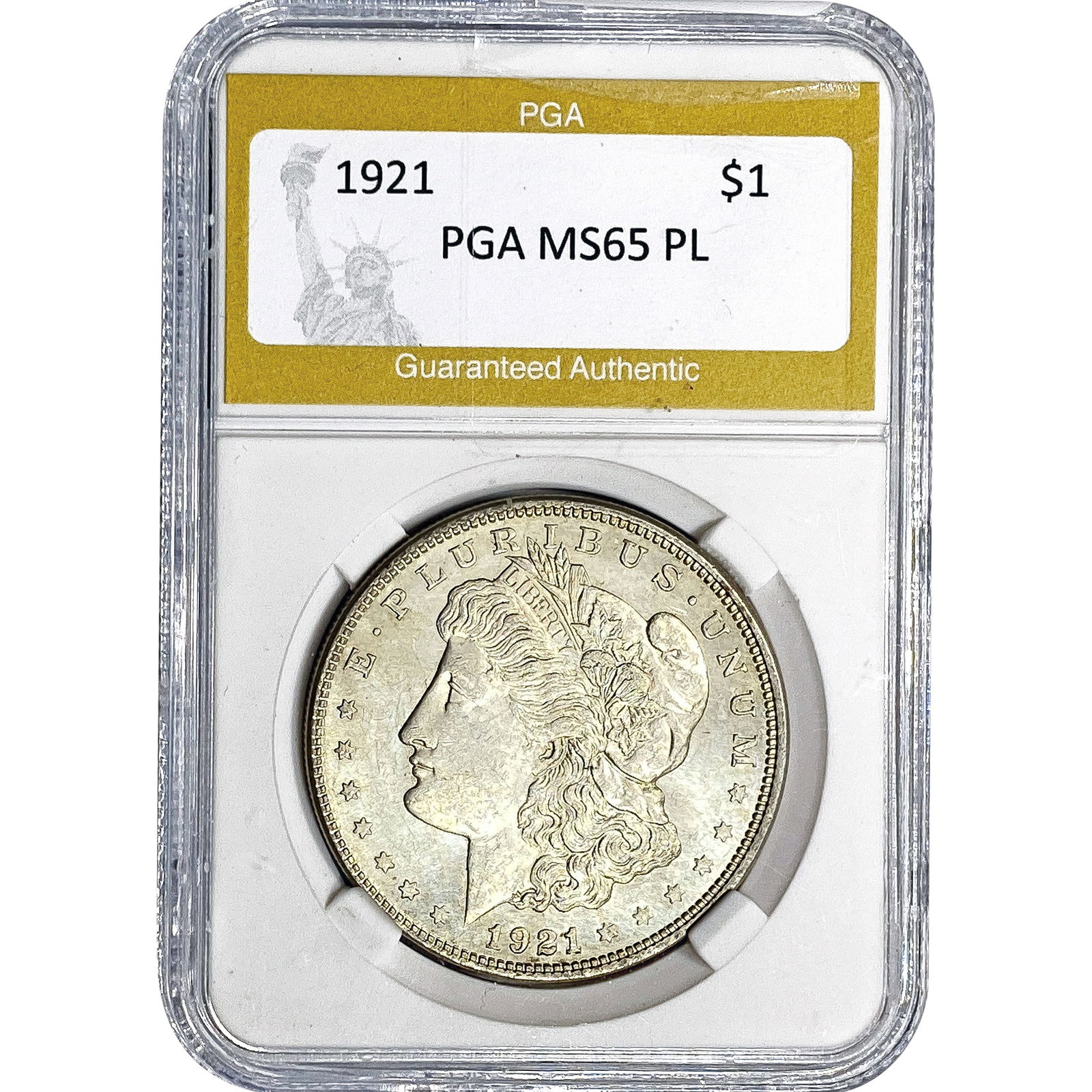 1921 Morgan Silver Dollar PGA MS65 PL (1 of 2)