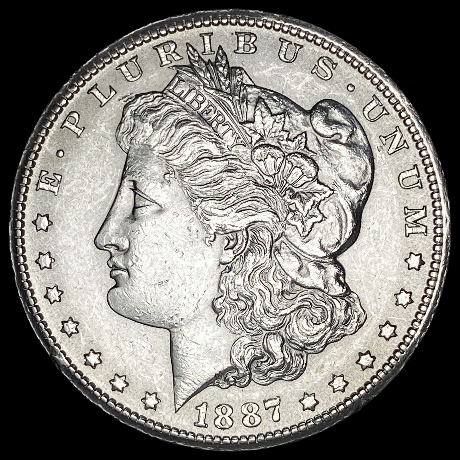 1887-S Silver Morgan Dollar CLOSELY UNCIRCULATED: 1887-S Silver Morgan Dollar CLOSELY UNCIRCULATED