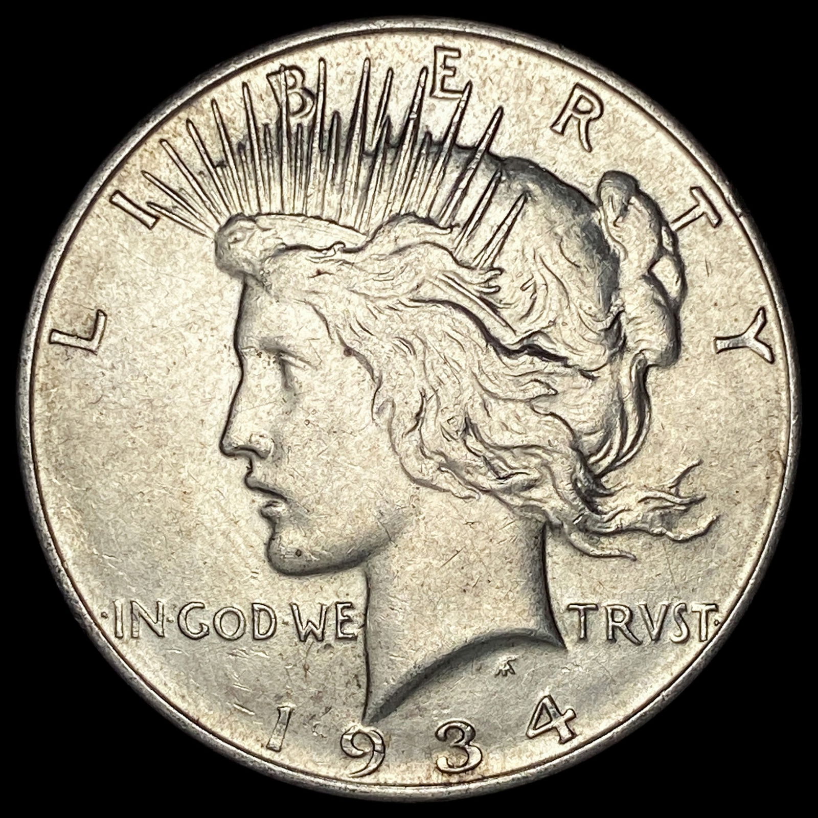 1934-D Peace Silver Dollar CLOSELY  UNCIRCULATED (1 of 2)
