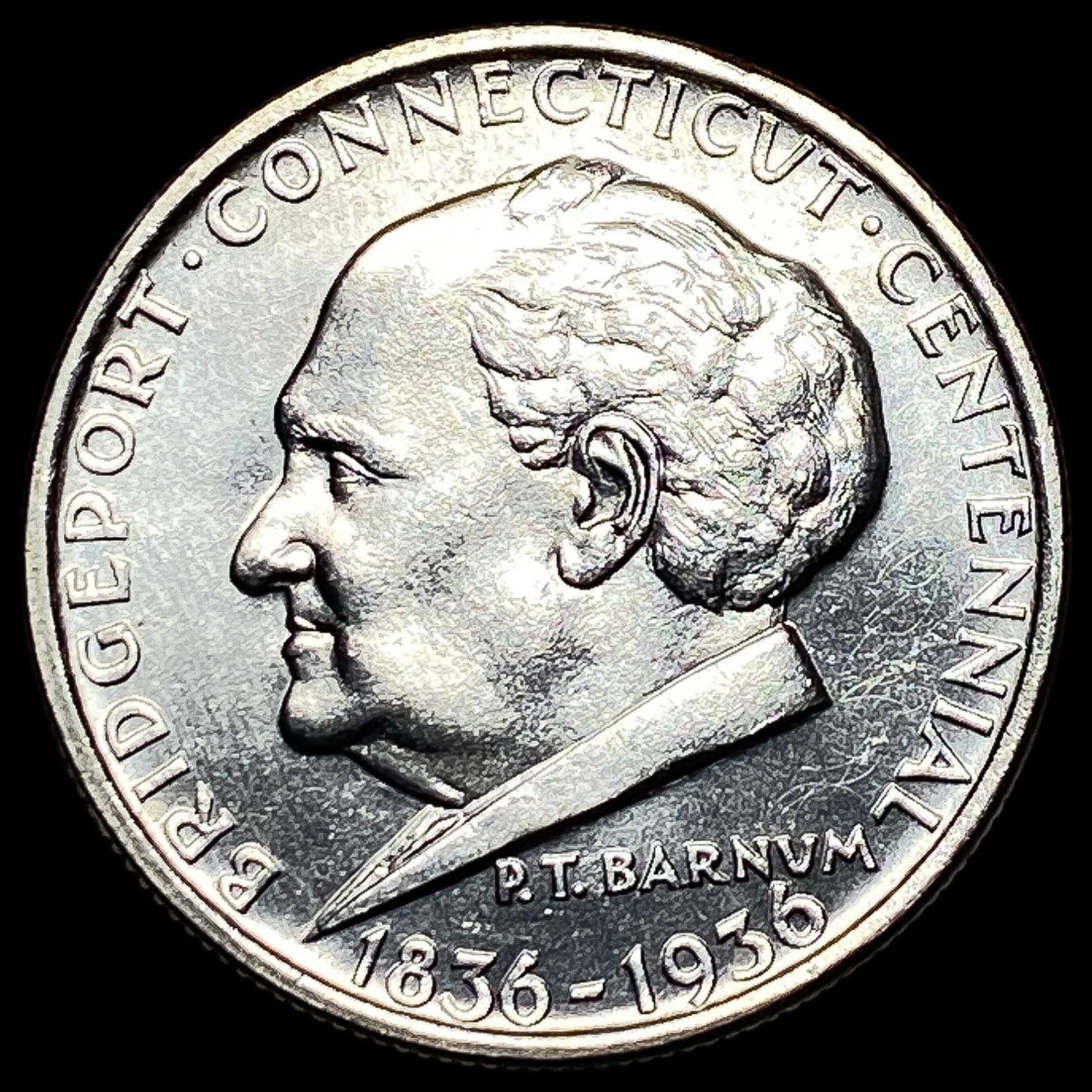 1936 Silver Bridgeport Half Dollar SUPERB GEM BU (1 of 2)