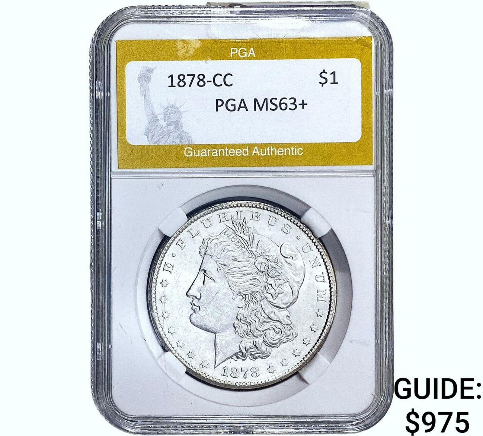 1878-CC Morgan Silver Dollar PGA MS63+ (1 of 2)