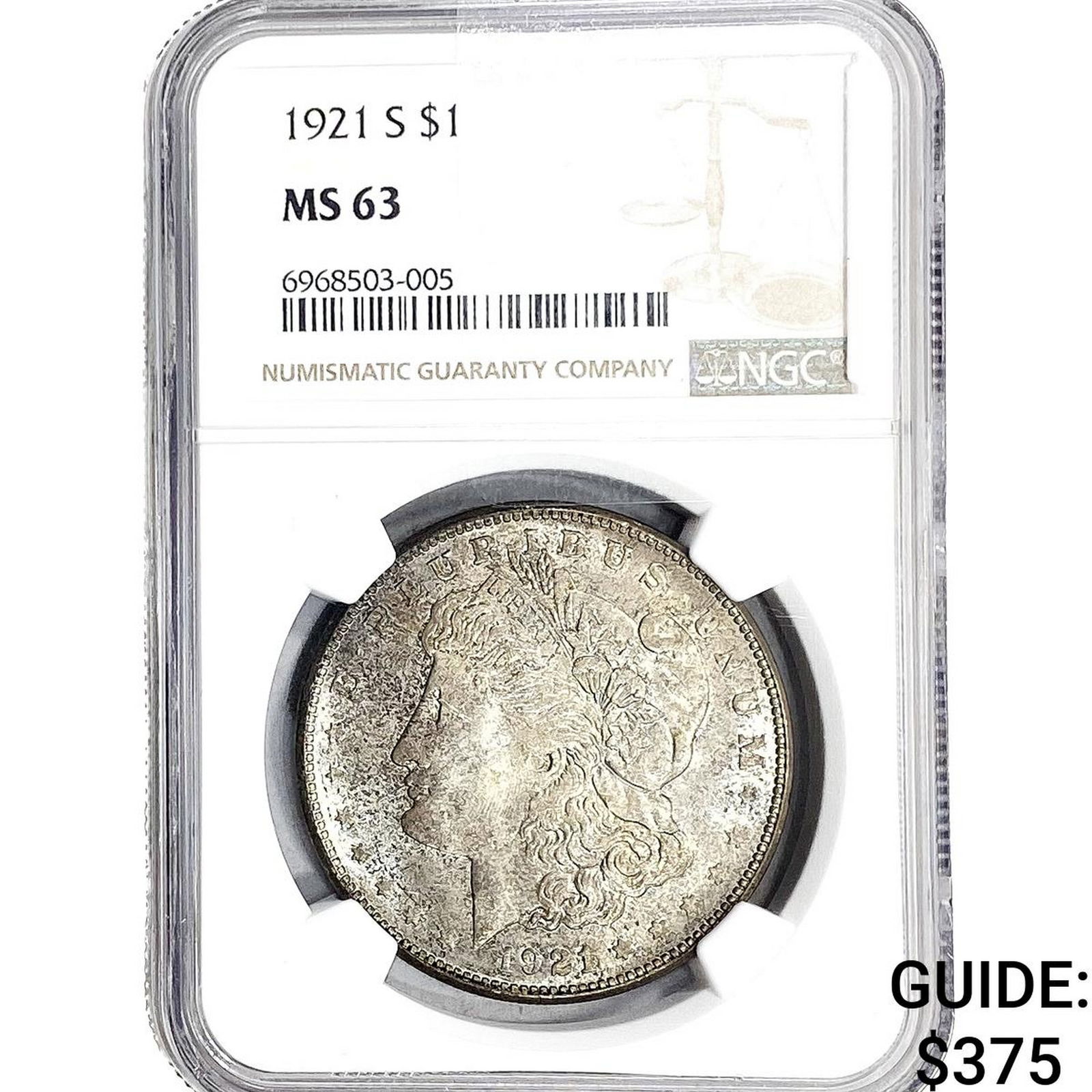 1921-S Morgan Silver Dollar NGC MS63 (1 of 2)