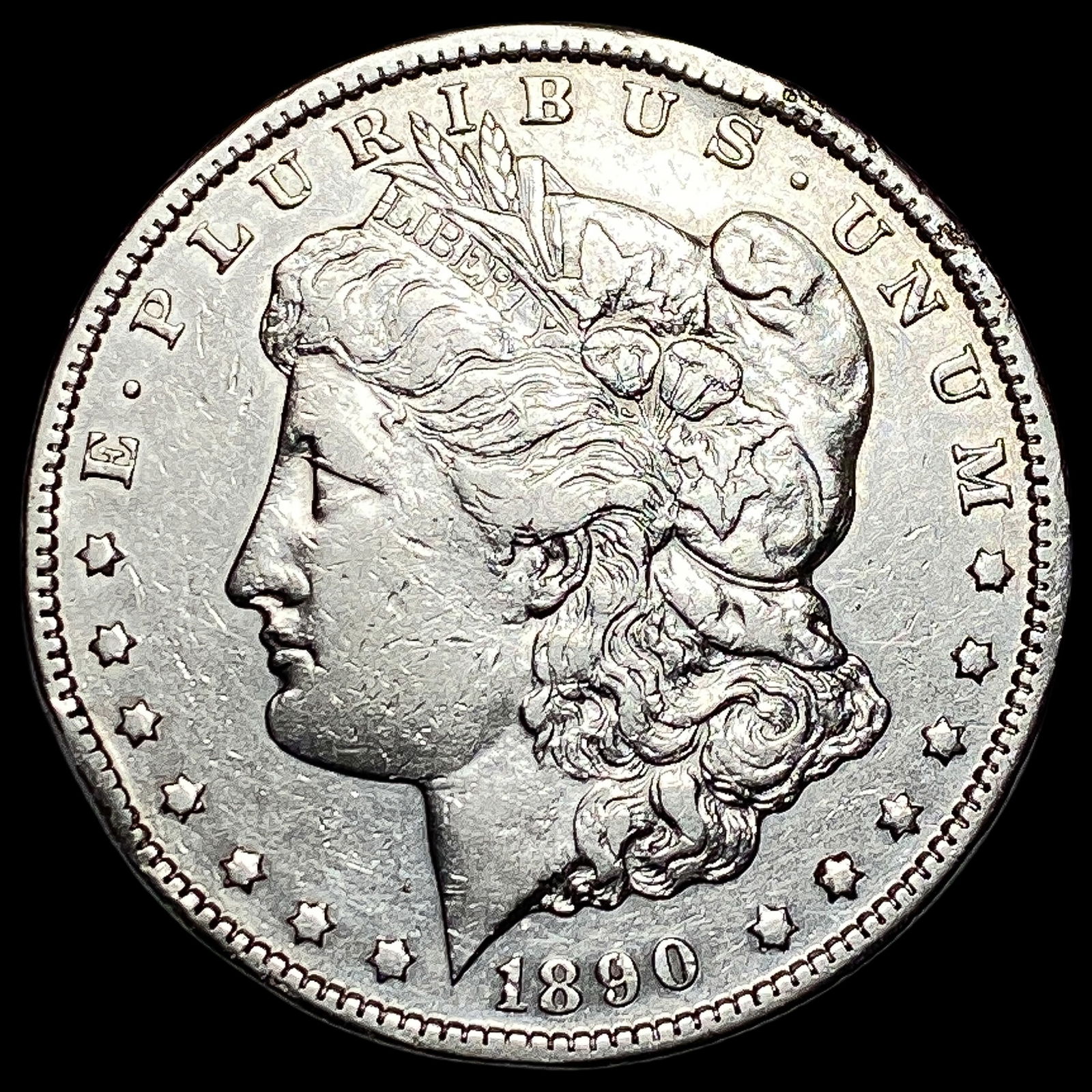 1890-CC Silver Morgan Dollar NEARLY UNCIRCULATED (1 of 2)
